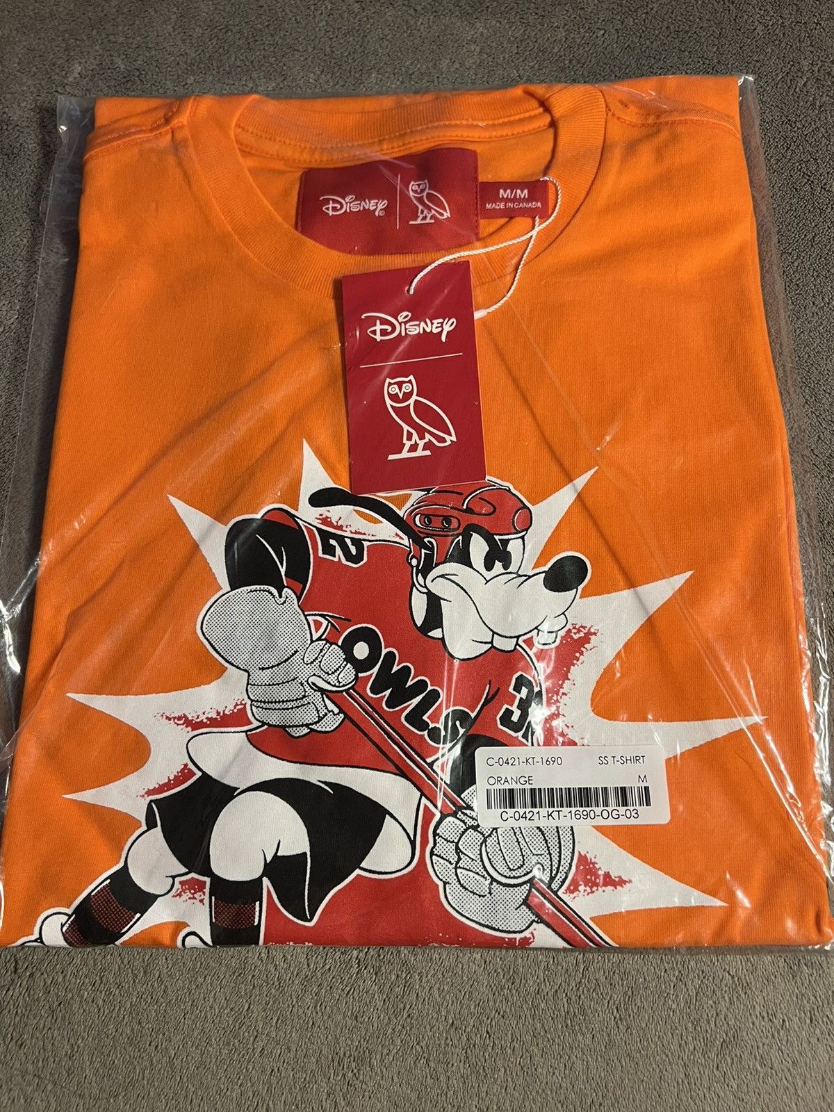 Disney × Drake × October's Very Own *RARE* OVO T-SHIRT x DISNEY GOOFY OWL HOCKEY TEE (BRAND NEW) Size US M / EU 48-50 / 2 - 1 Thumbnail