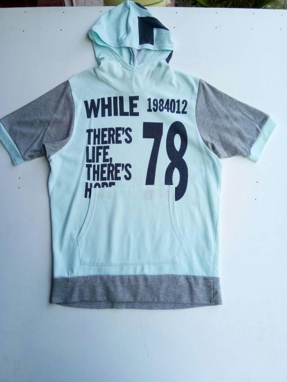 Vintage Japanese Brand Lazy Daisy Short Sleeve Sweatshirt