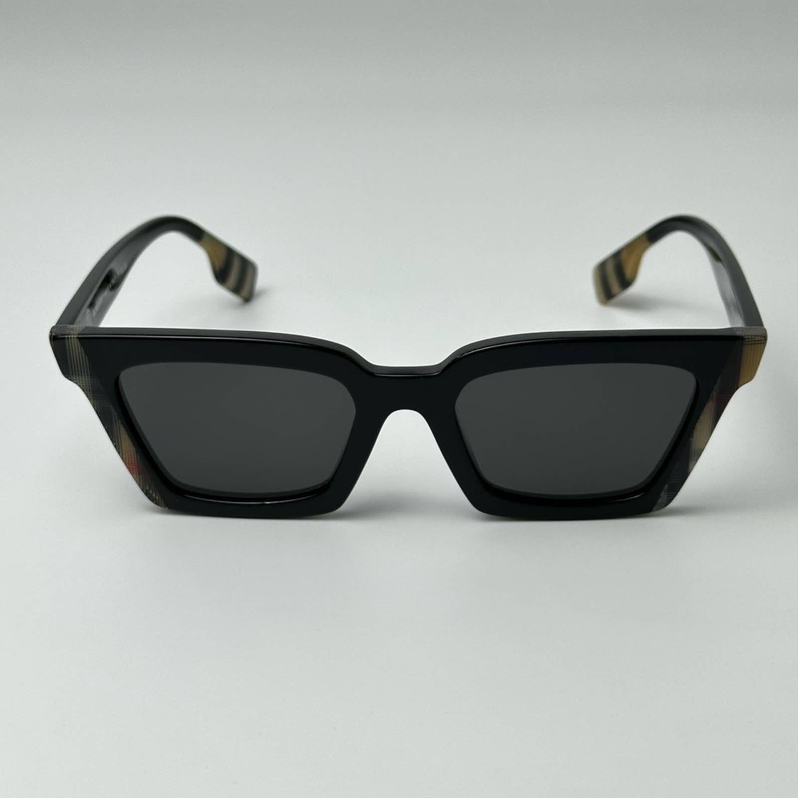 BURBERRY BE4392U Briar 405587 Black/Vintage Check Dark Grey