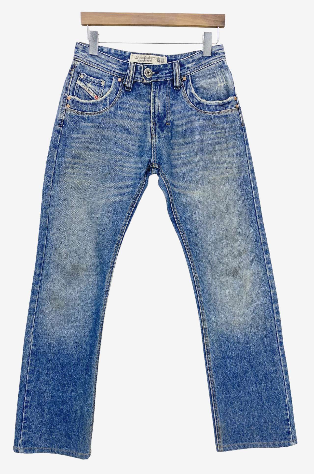Diesel Diesel Distressed Jeans Faded Flare Jeans Made in Italy Size US 29 - 2 Thumbnail