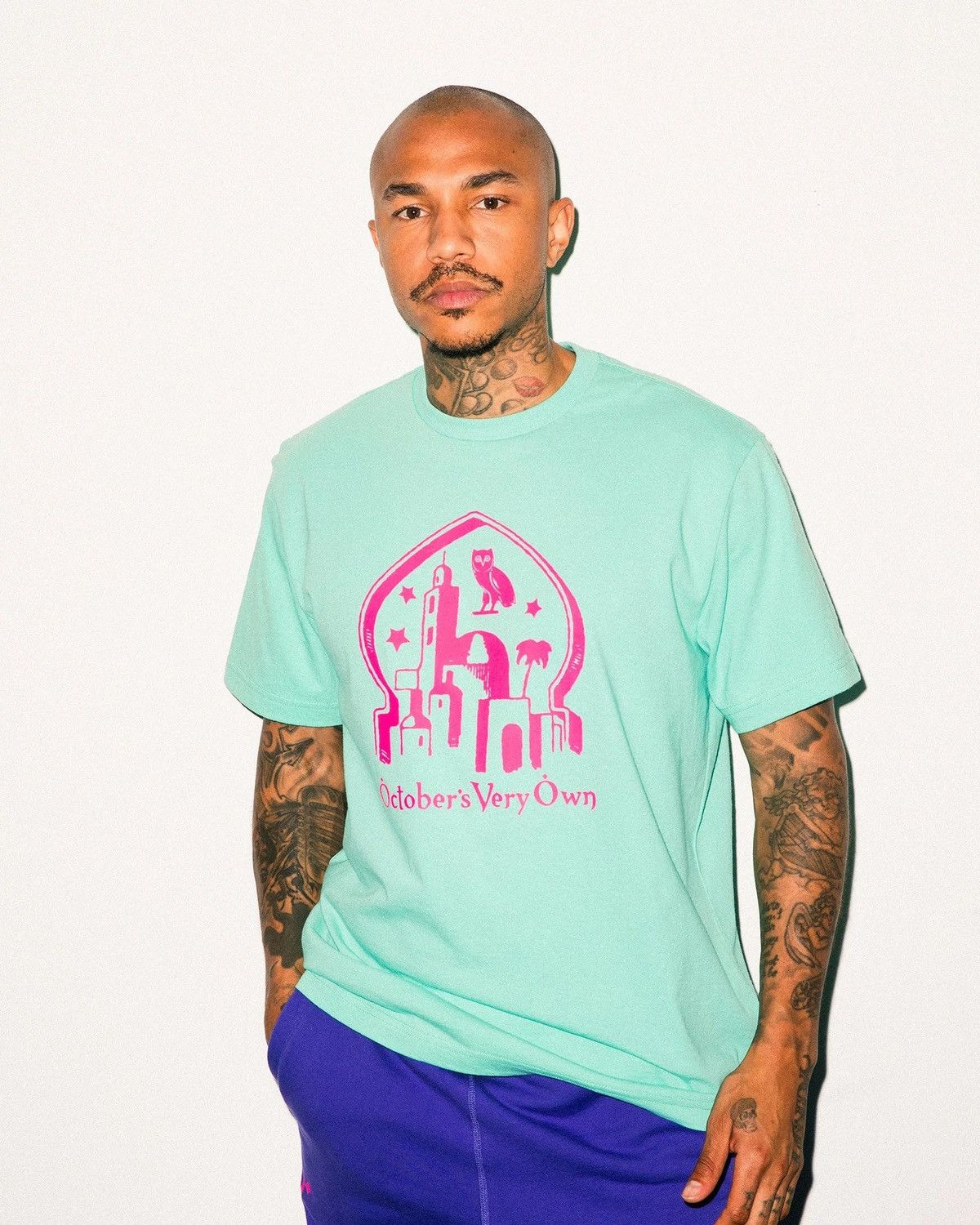Drake × October's Very Own *SIZE 3XL* OVO T-SHIRT - STARLIGHT OWL RARE Size US XXL / EU 58 / 5 - 4 Thumbnail