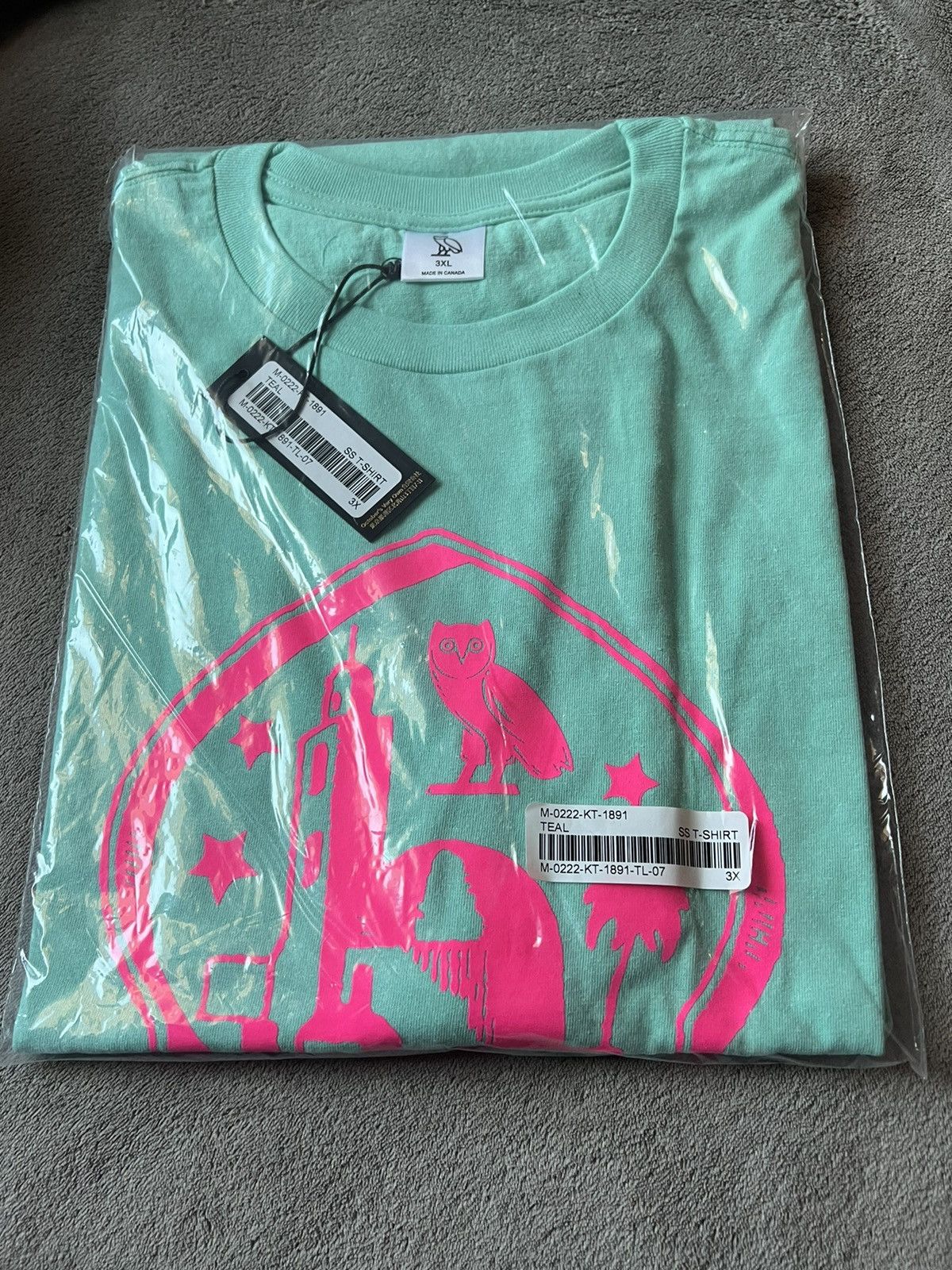 Drake × October's Very Own *SIZE 3XL* OVO T-SHIRT - STARLIGHT OWL RARE Size US XXL / EU 58 / 5 - 1 Thumbnail
