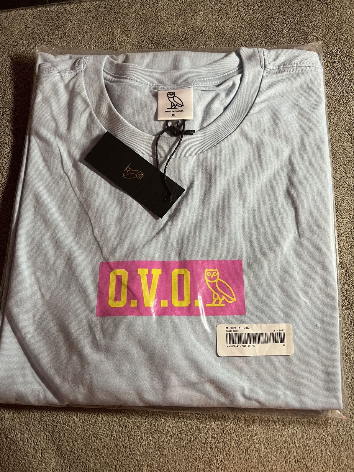 Drake × October's Very Own OVO LIGHT BLUE SUPREME STYLE BOGO T-SHIRT TEE (BRAND NEW) Size US XL / EU 56 / 4 - 1 Thumbnail