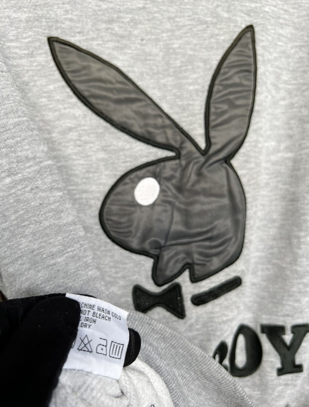 Playboy × Vintage Vintage Playboy Embroidered Logo Crewneck Grey Sweatshirt Size US S / EU 44-46 / 1 - 9 Thumbnail