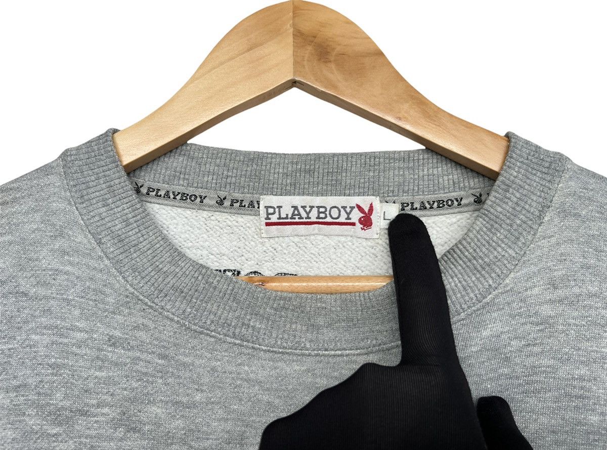 Playboy × Vintage Vintage Playboy Embroidered Logo Crewneck Grey Sweatshirt Size US S / EU 44-46 / 1 - 8 Thumbnail