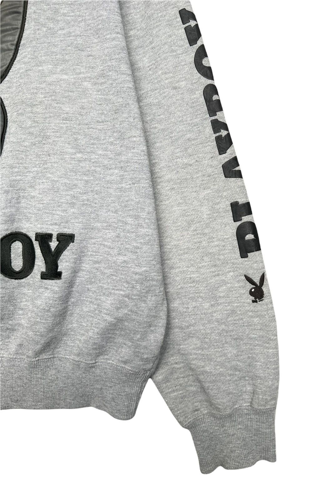 Playboy × Vintage Vintage Playboy Embroidered Logo Crewneck Grey Sweatshirt Size US S / EU 44-46 / 1 - 4 Thumbnail