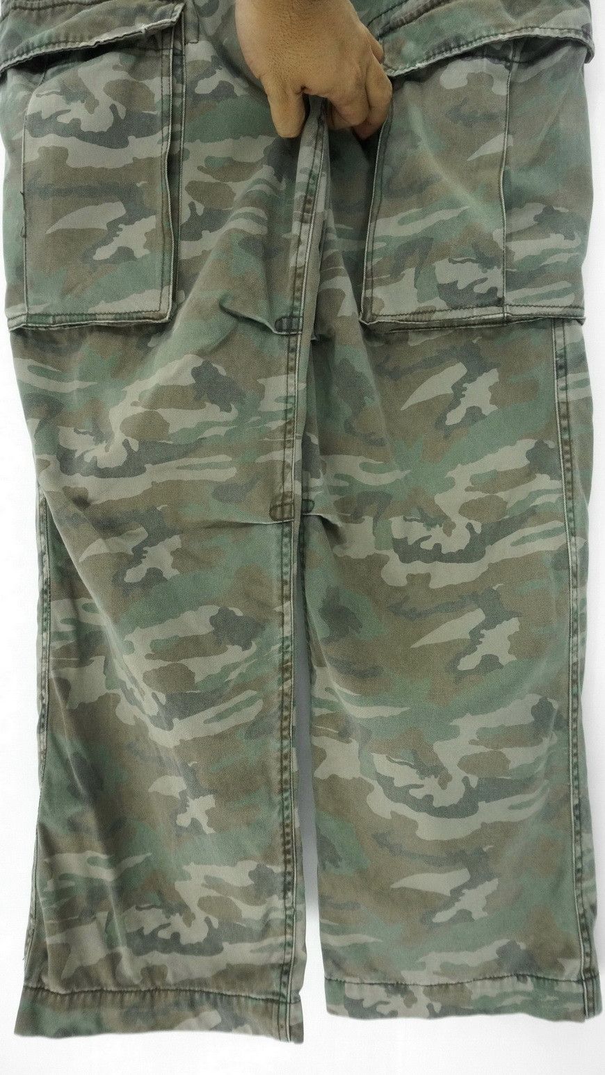 Other Vtg REAL CRUSH CLOTHING Dusty Camo Military Worn Cargo Pant Size US 33 - 8 Thumbnail