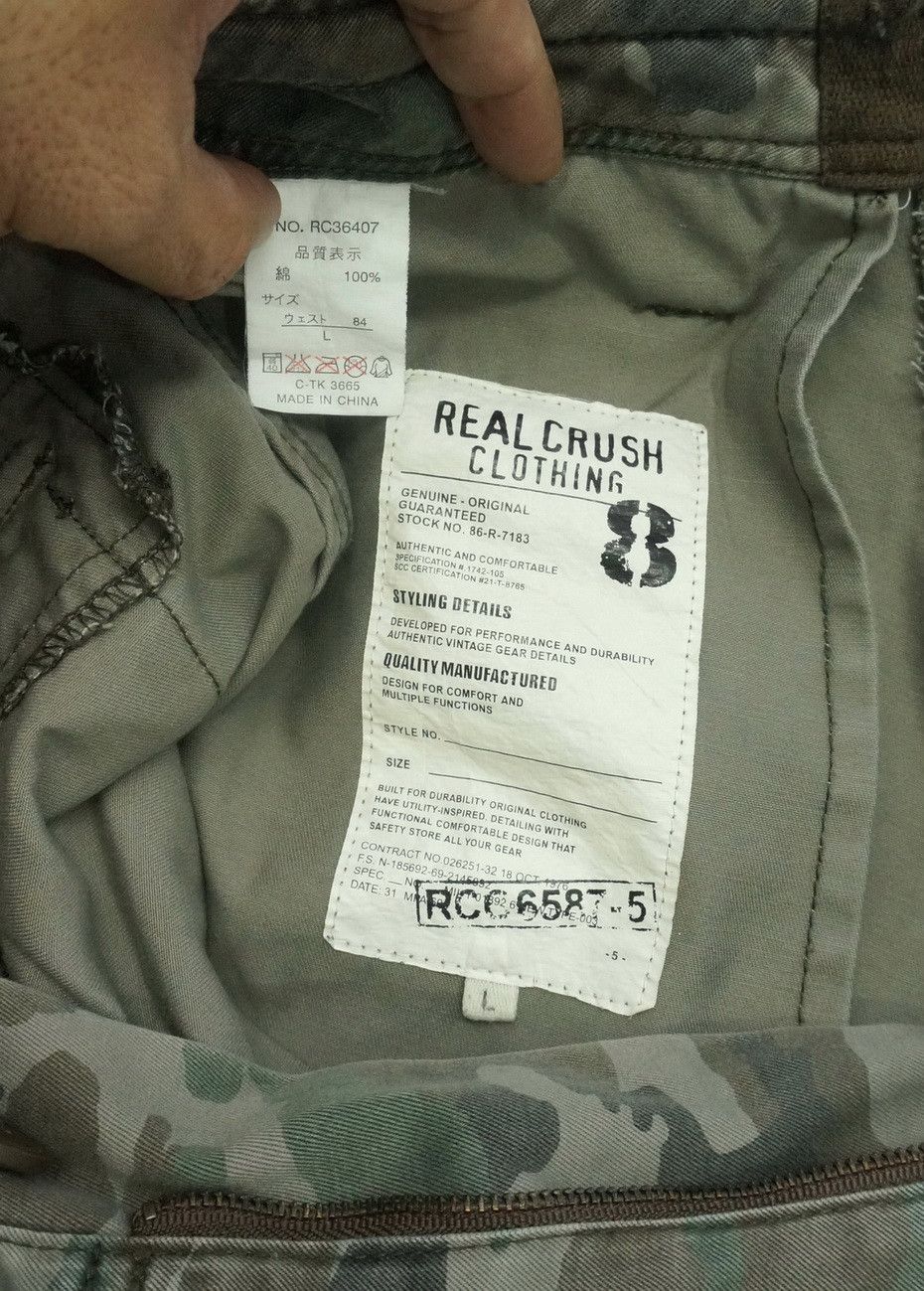 Other Vtg REAL CRUSH CLOTHING Dusty Camo Military Worn Cargo Pant Size US 33 - 5 Thumbnail