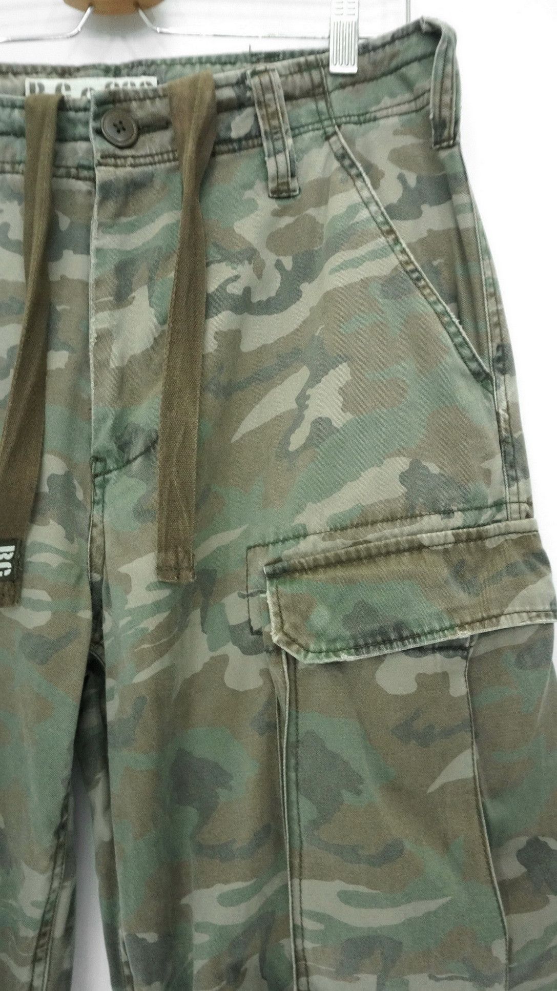 Other Vtg REAL CRUSH CLOTHING Dusty Camo Military Worn Cargo Pant Size US 33 - 7 Thumbnail