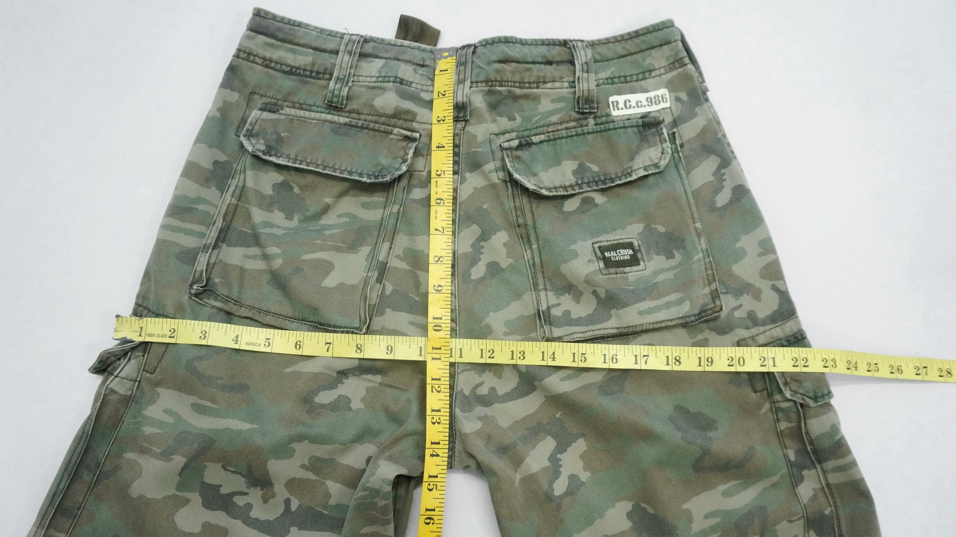 Other Vtg REAL CRUSH CLOTHING Dusty Camo Military Worn Cargo Pant Size US 33 - 17 Thumbnail