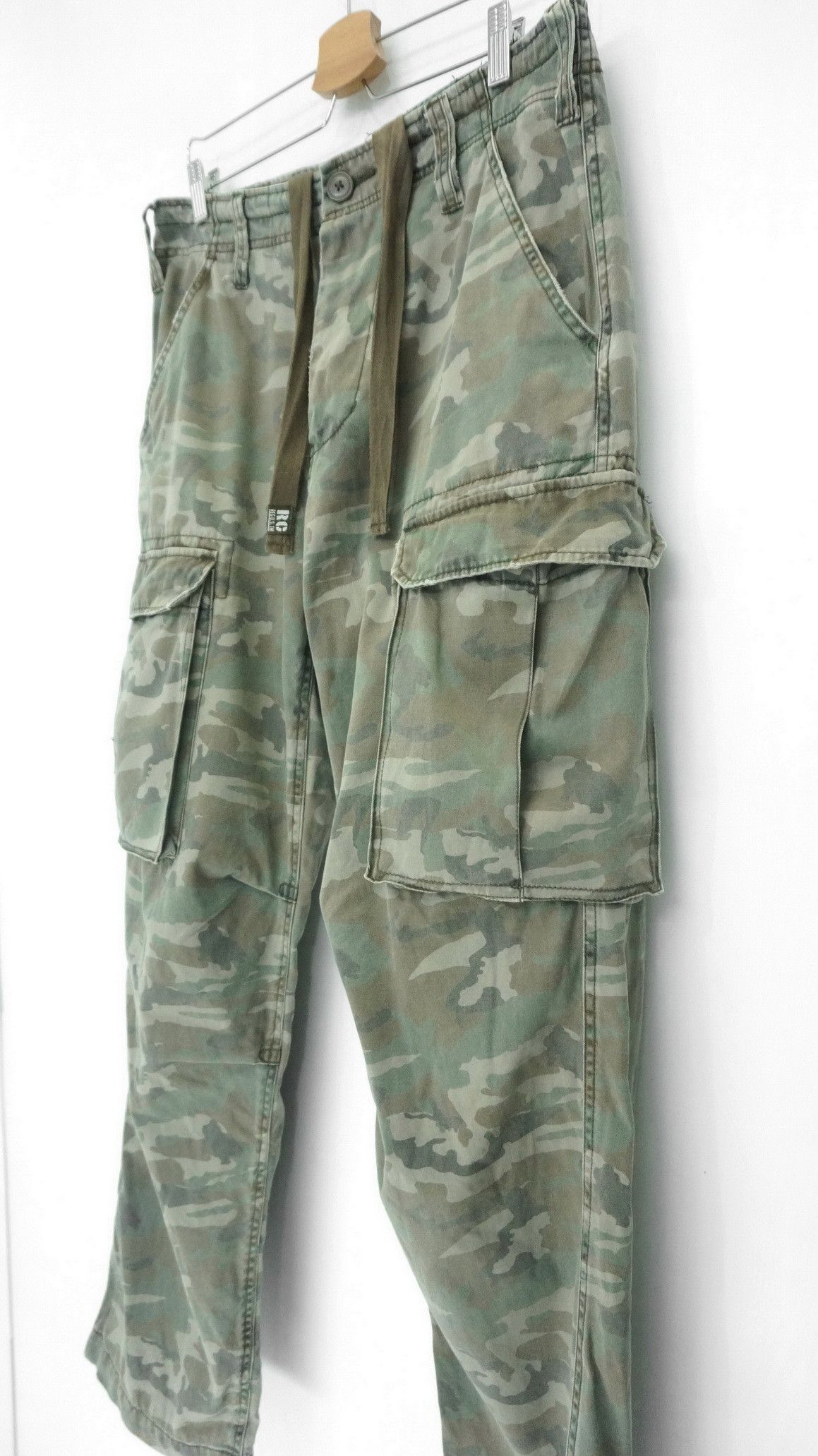 Other Vtg REAL CRUSH CLOTHING Dusty Camo Military Worn Cargo Pant Size US 33 - 4 Thumbnail