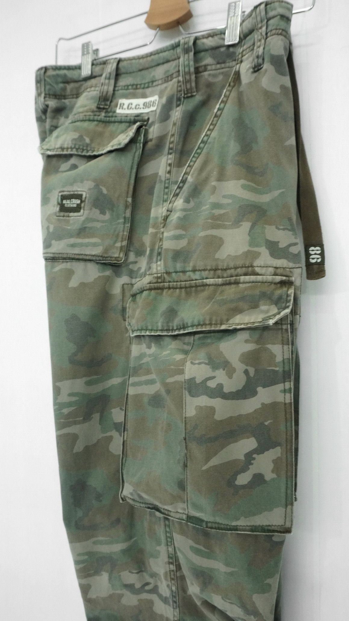 Other Vtg REAL CRUSH CLOTHING Dusty Camo Military Worn Cargo Pant Size US 33 - 11 Thumbnail