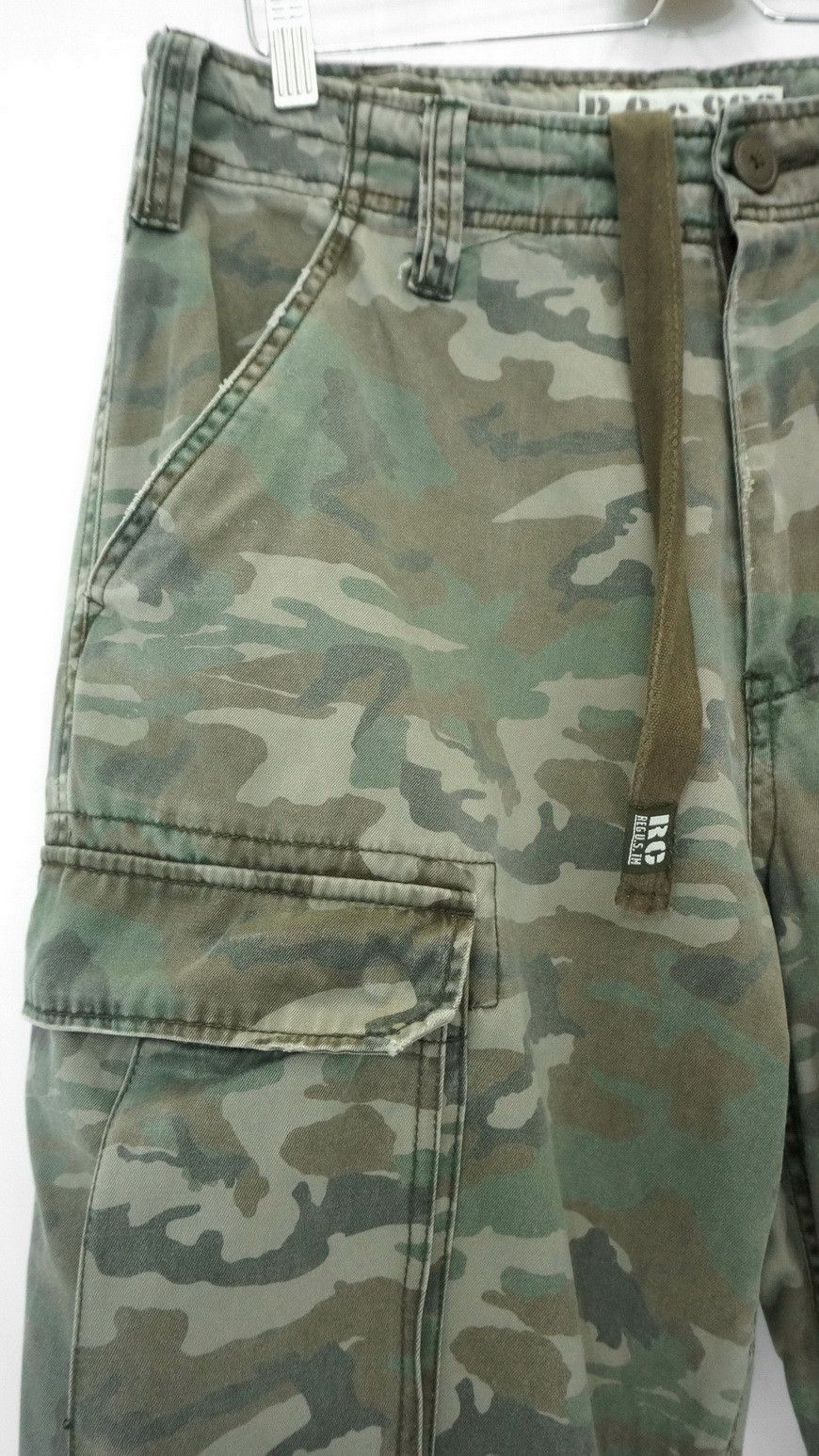 Other Vtg REAL CRUSH CLOTHING Dusty Camo Military Worn Cargo Pant Size US 33 - 6 Thumbnail