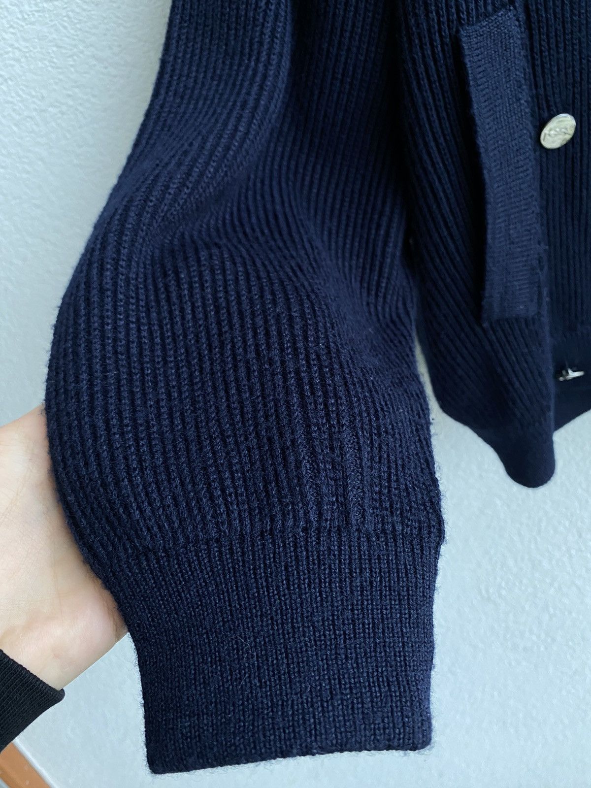 Yves Saint Laurent 90s YSL Cardigan Wool Soft Size US L / EU 52-54 / 3 - 9 Thumbnail