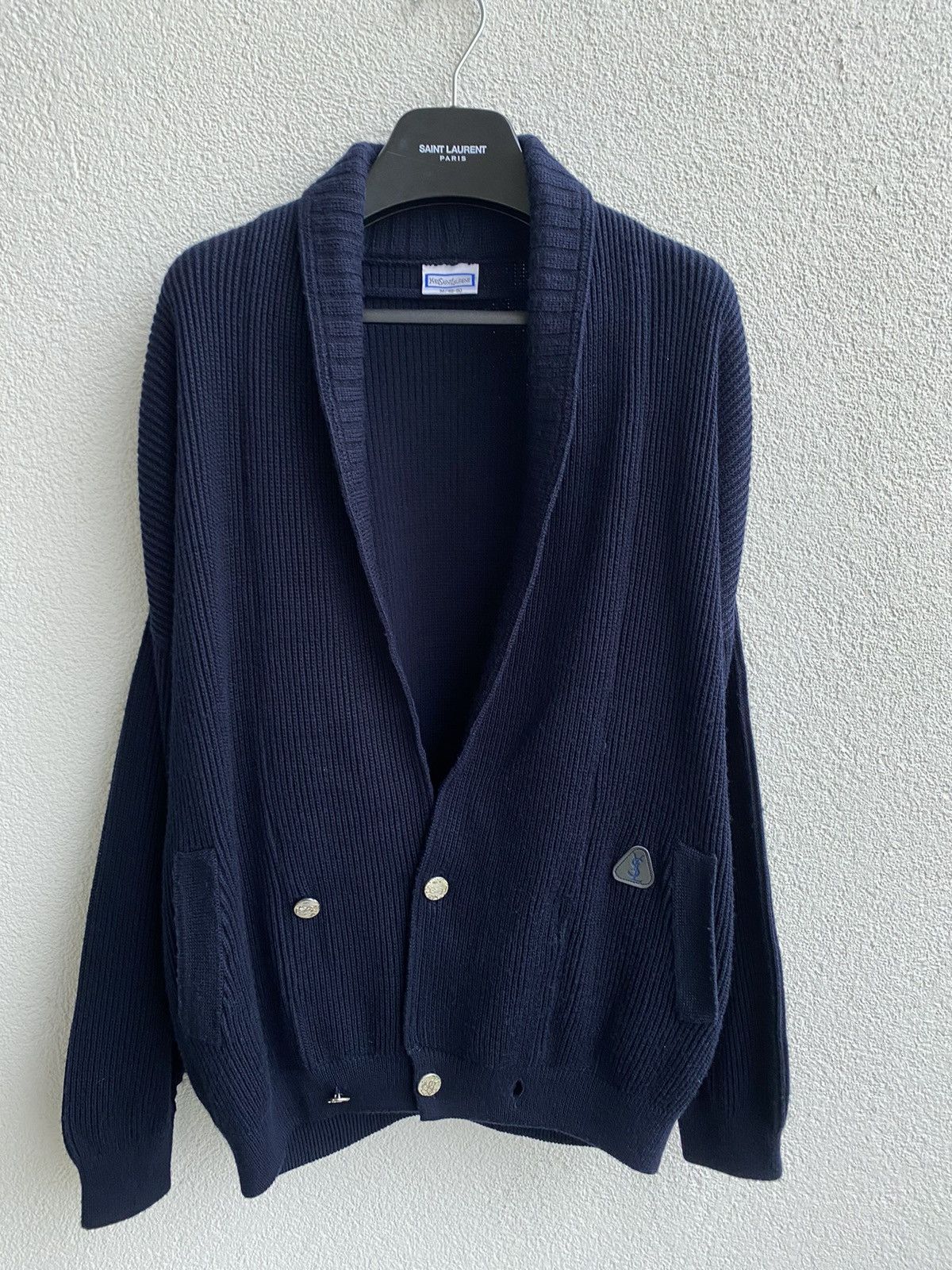 90s YSL Cardigan Wool Soft