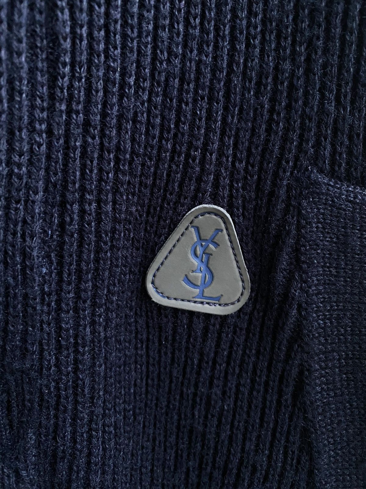 Yves Saint Laurent 90s YSL Cardigan Wool Soft Size US L / EU 52-54 / 3 - 2 Thumbnail