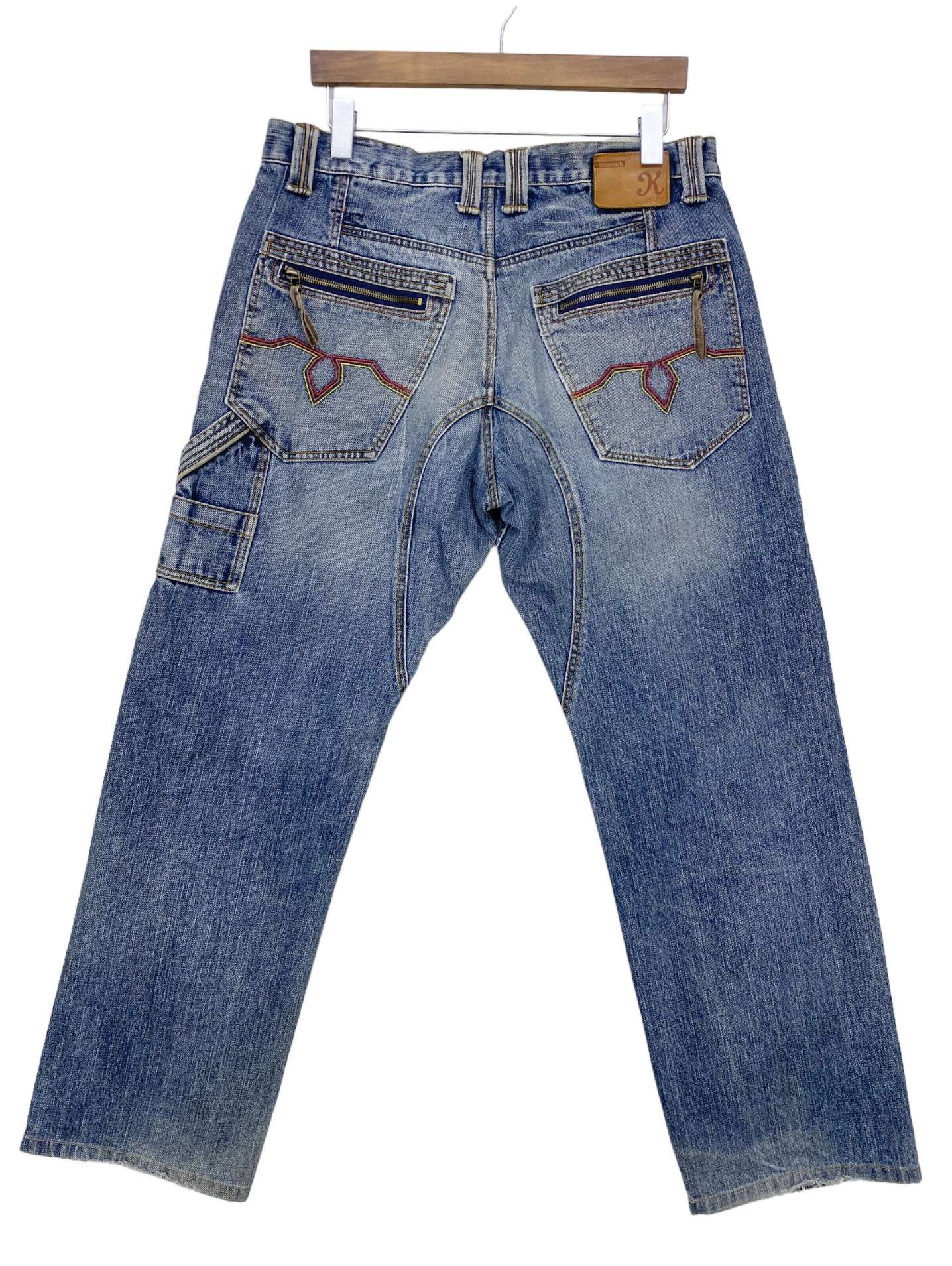 Japanese Brand Kissmark Carpenter Jeans Japanese Hip Hop Skateboards Jeans Size US 34 / EU 50 - 1 Thumbnail
