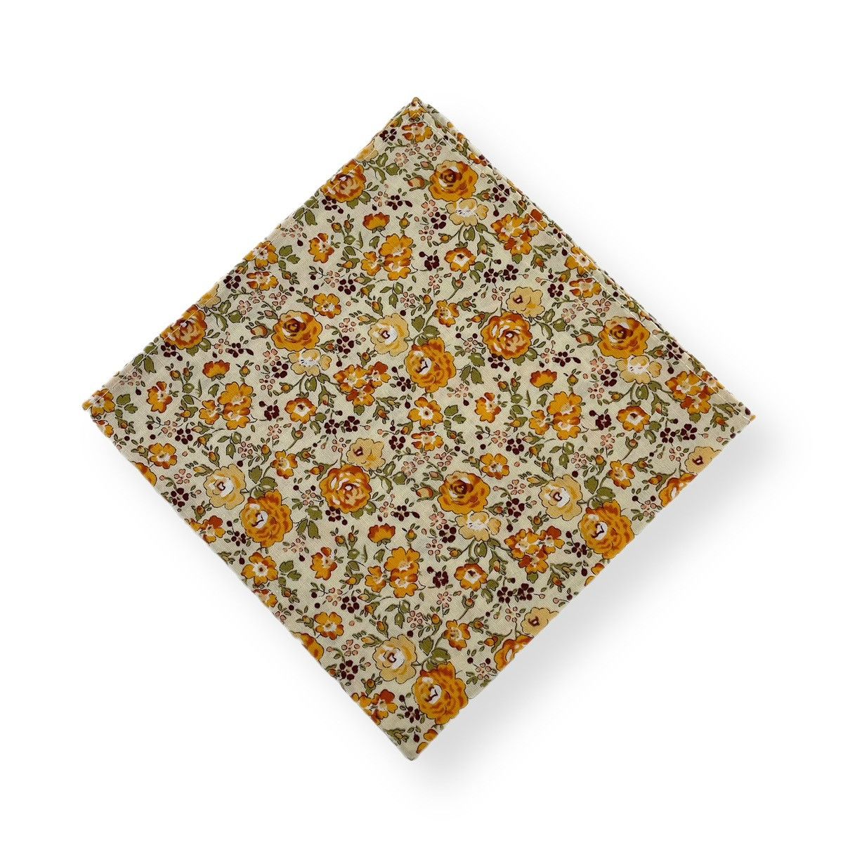 Other Men’s Marigold Knit Necktie & Floral Pocket Square Set Size ONE SIZE - 7 Thumbnail