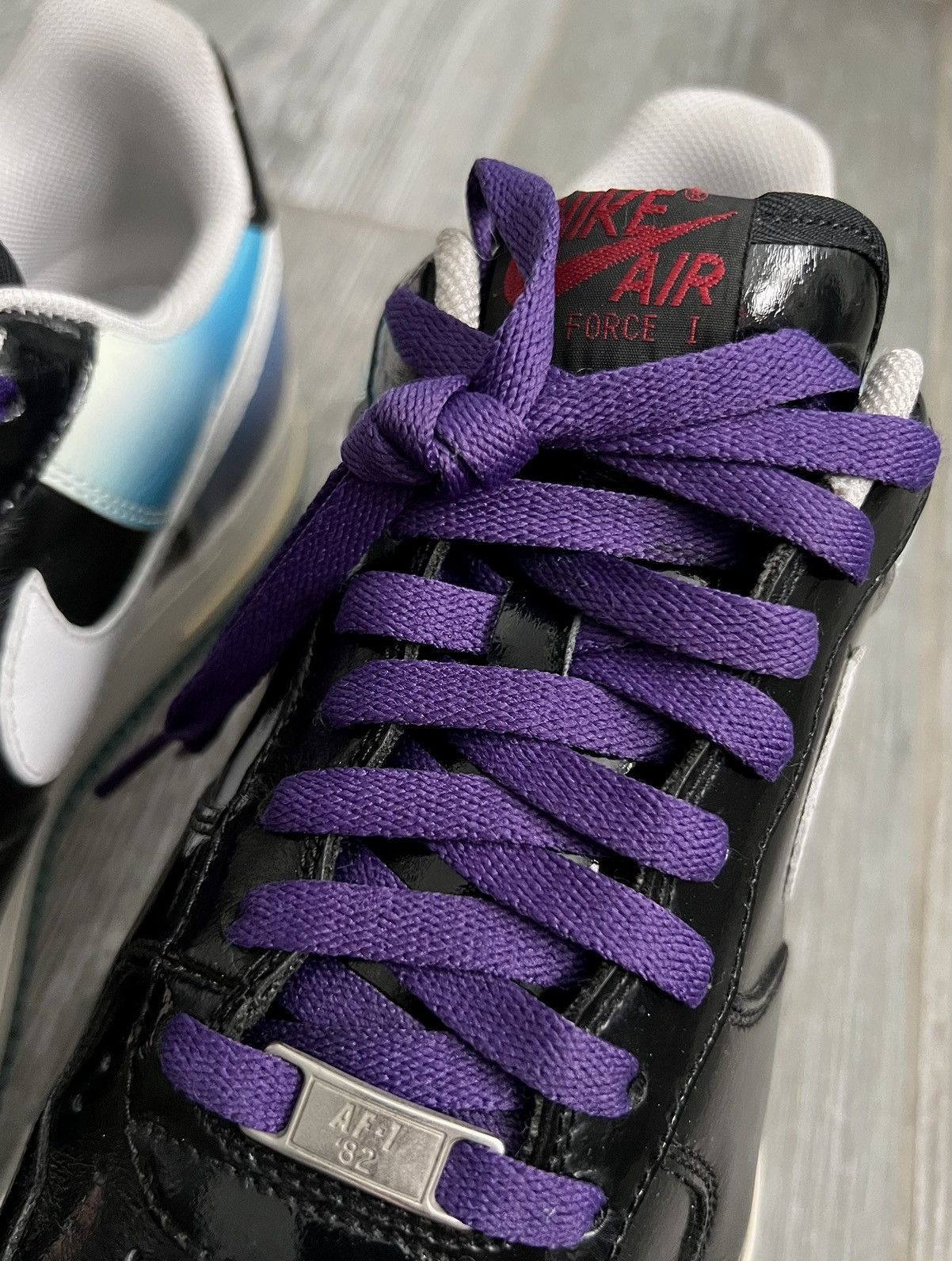 Nike 2009 Nike Playstation Air Force 1 Rare Patent Leather Sample Size US 11 / EU 44 - 7 Thumbnail