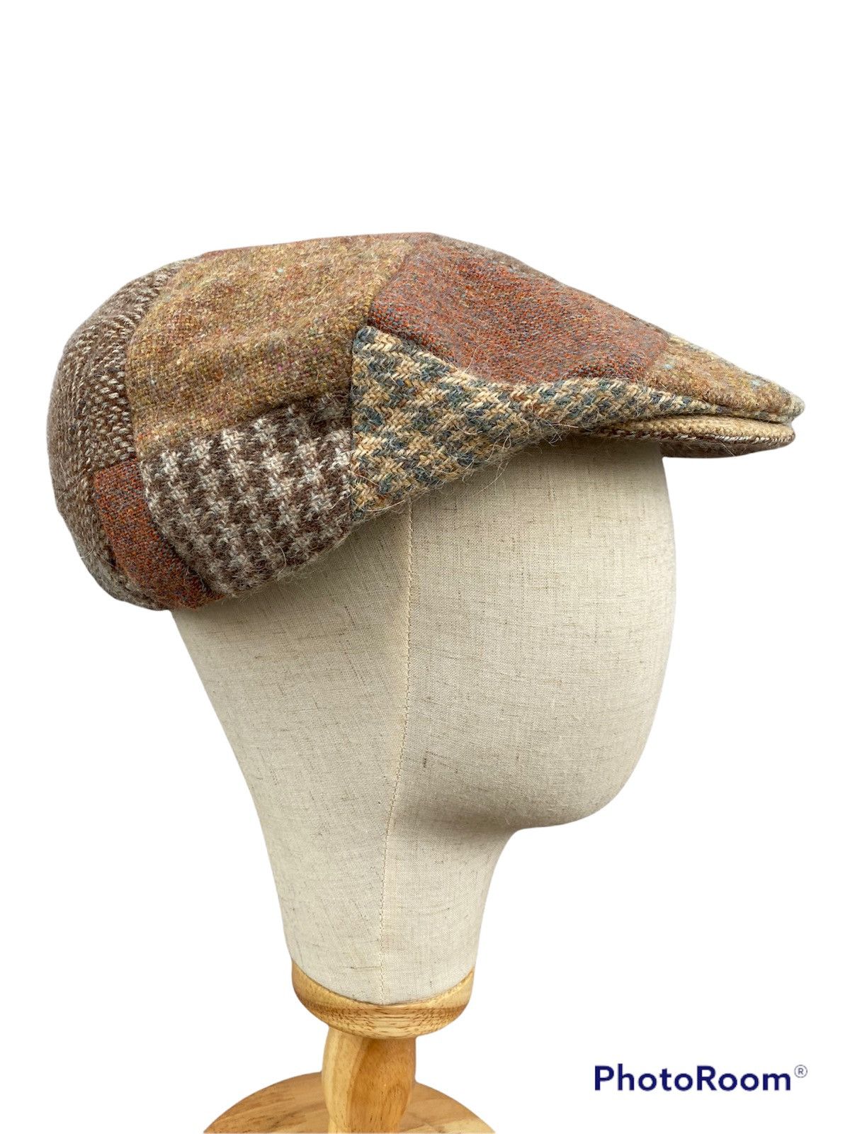 Vintage vintage donegal tweed woven by hand patchwork rare baretta Size 42 - 1 Thumbnail
