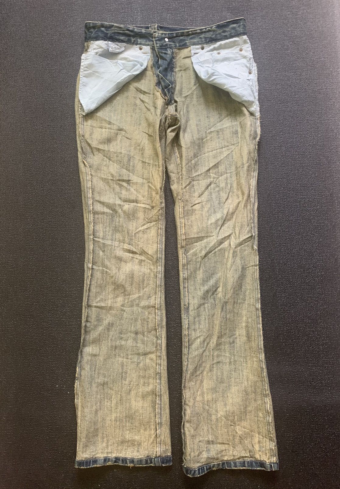Beauty Beast FLARED Distresssed Jeans Size US 33 - 14 Thumbnail