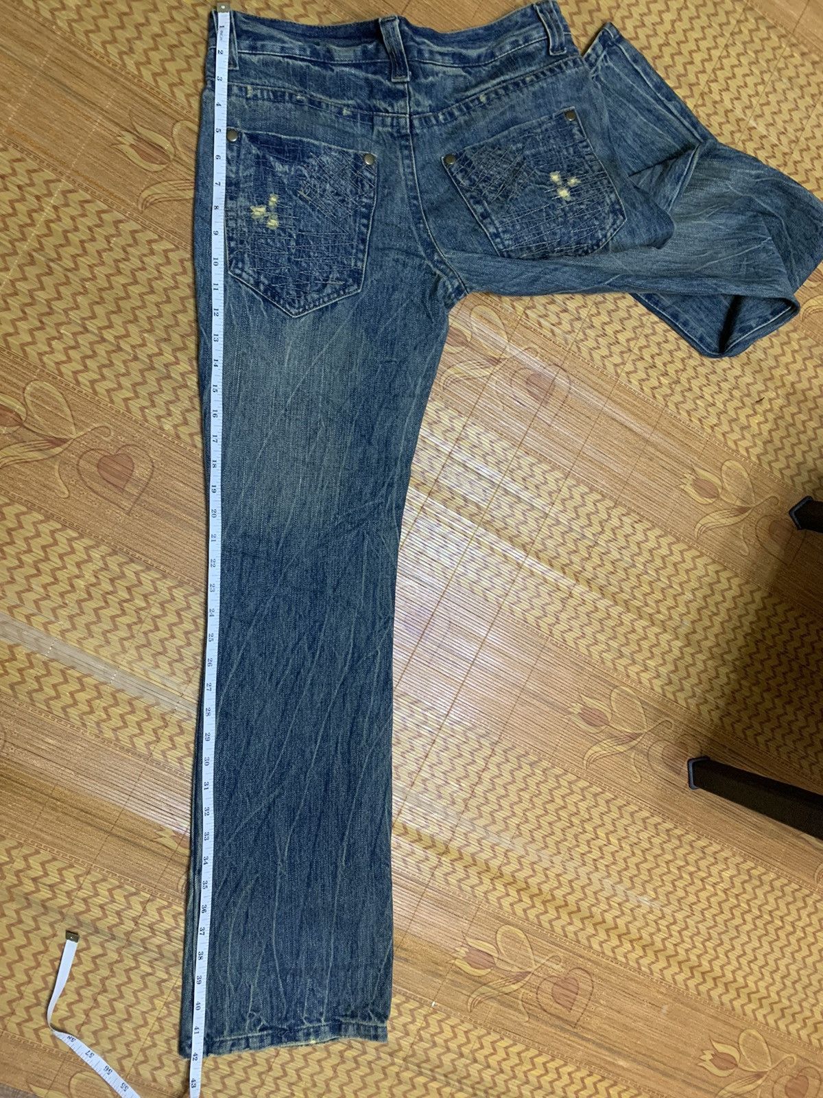 Beauty Beast FLARED Distresssed Jeans Size US 33 - 18 Thumbnail