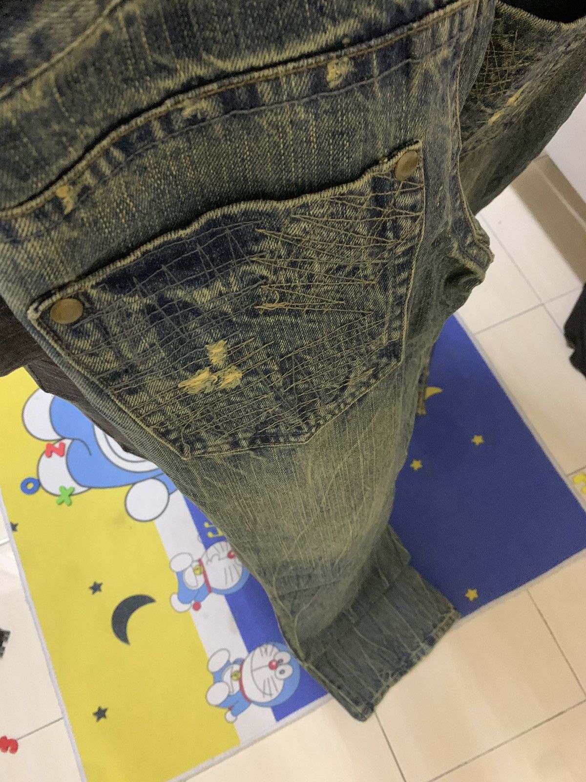 Beauty Beast FLARED Distresssed Jeans Size US 33 - 22 Thumbnail