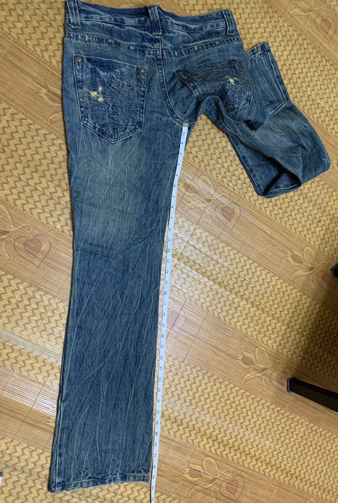 Beauty Beast FLARED Distresssed Jeans Size US 33 - 19 Thumbnail