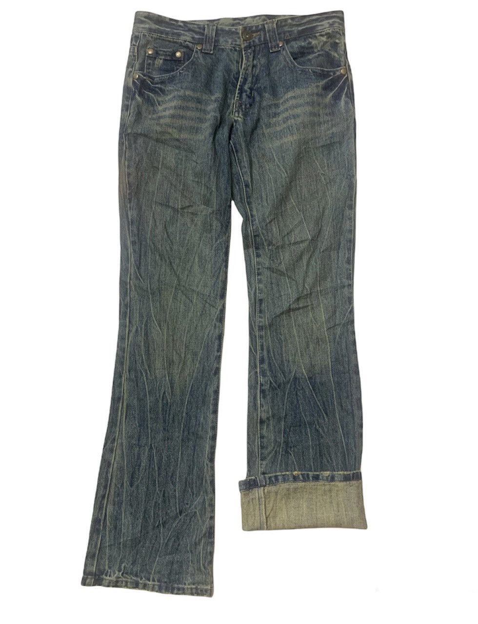 Beauty Beast FLARED Distresssed Jeans Size US 33 - 2 Thumbnail