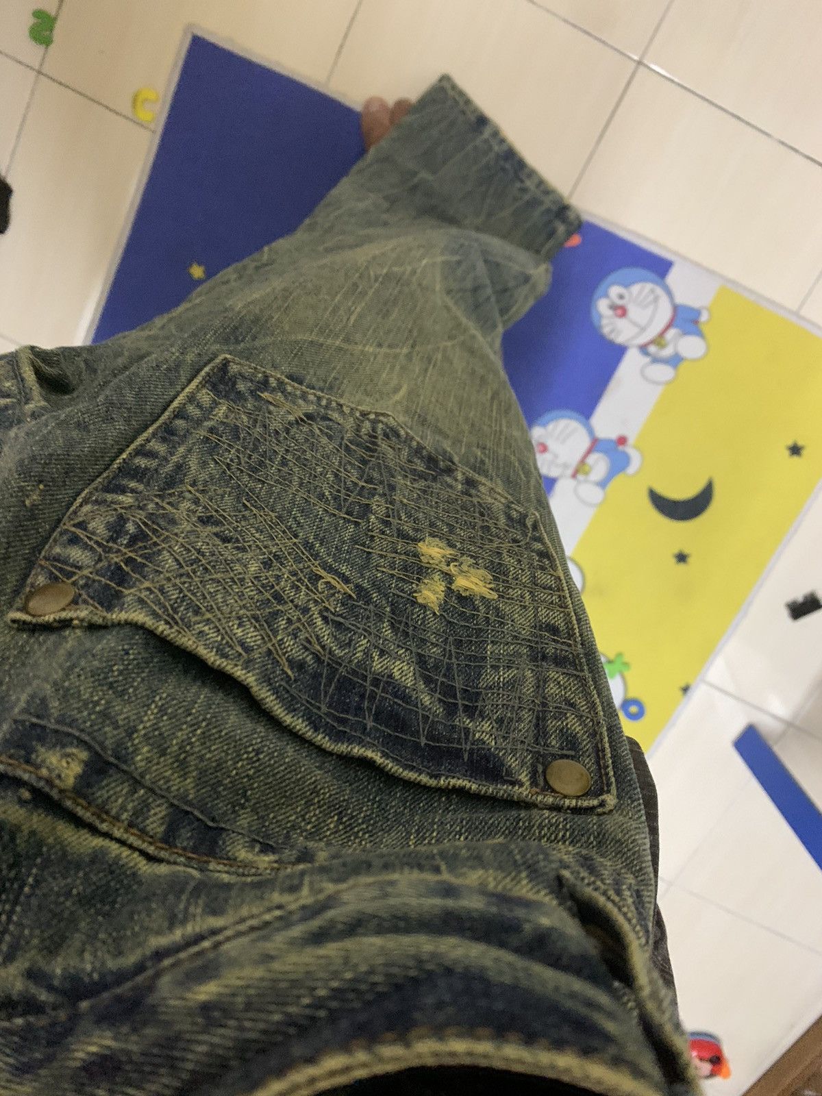 Beauty Beast FLARED Distresssed Jeans Size US 33 - 21 Thumbnail
