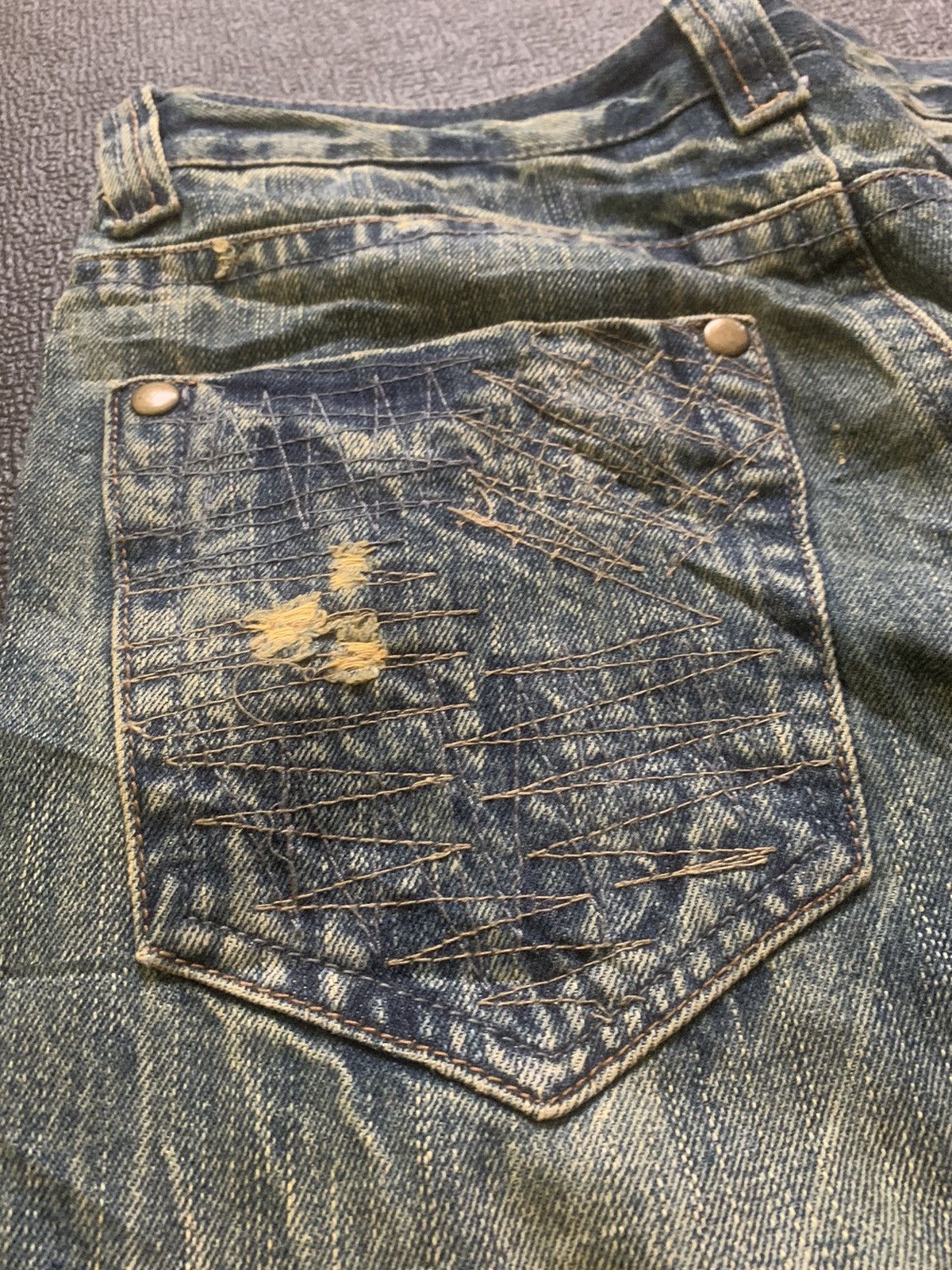 Beauty Beast FLARED Distresssed Jeans Size US 33 - 9 Thumbnail