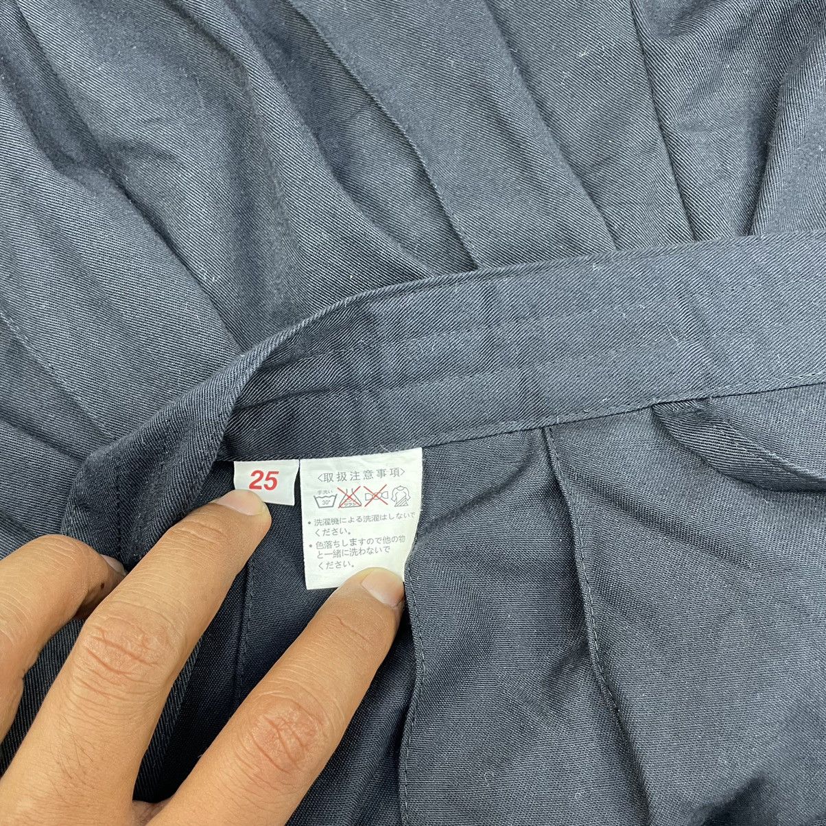 Indigo Japanese Traditonal Kimono Hakama Wide Pants Size US 32 / EU 48 - 5 Thumbnail