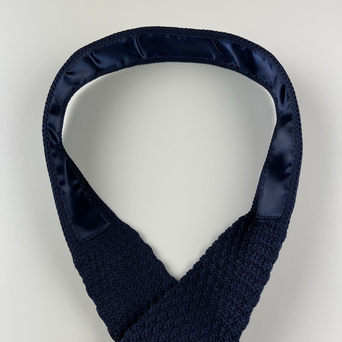 Other Men’s Navy Knit Necktie & Floral Pocket Square Set Size ONE SIZE - 6 Thumbnail