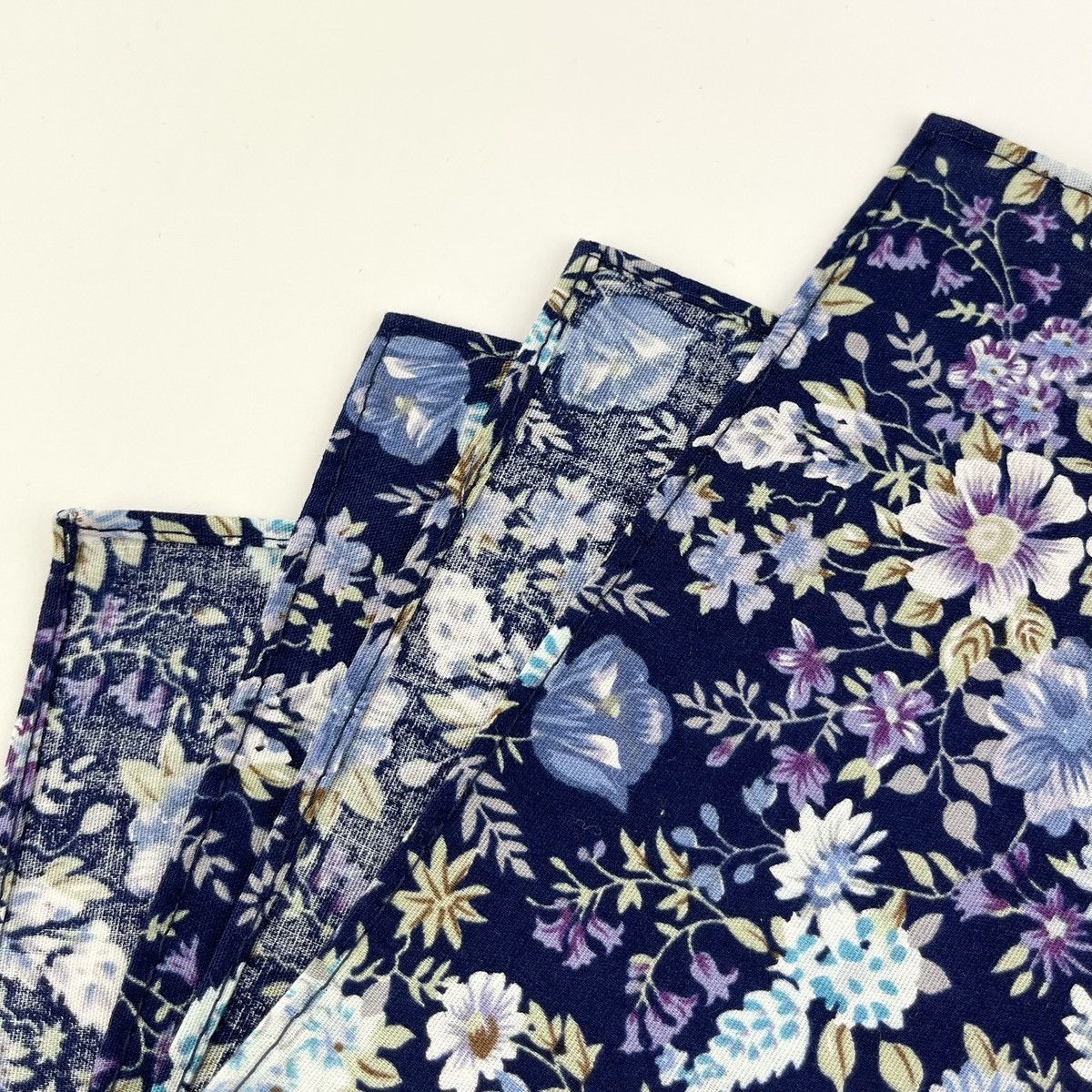 Other Men’s Navy Knit Necktie & Floral Pocket Square Set Size ONE SIZE - 8 Thumbnail