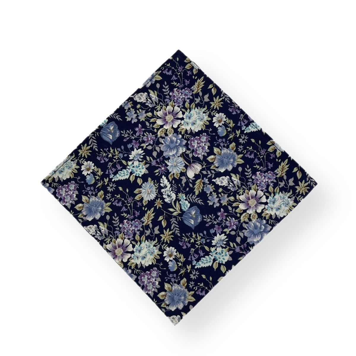 Other Men’s Navy Knit Necktie & Floral Pocket Square Set Size ONE SIZE - 7 Thumbnail