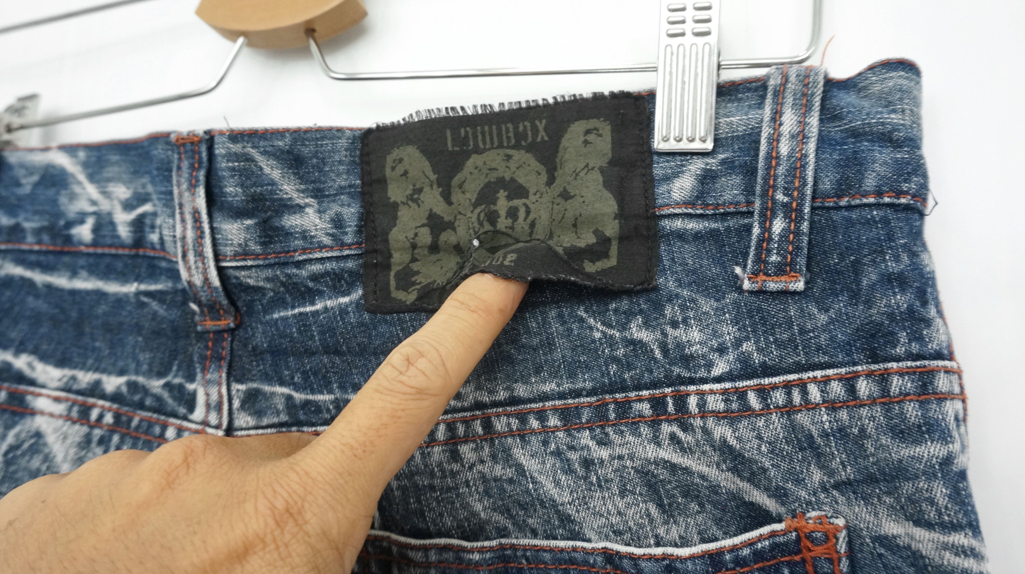 LOWBOX Dope 🔥 LOWBOX Slimfit Punk Distressed Ripped Patch Jeans Size US 30 / EU 46 - 7 Thumbnail