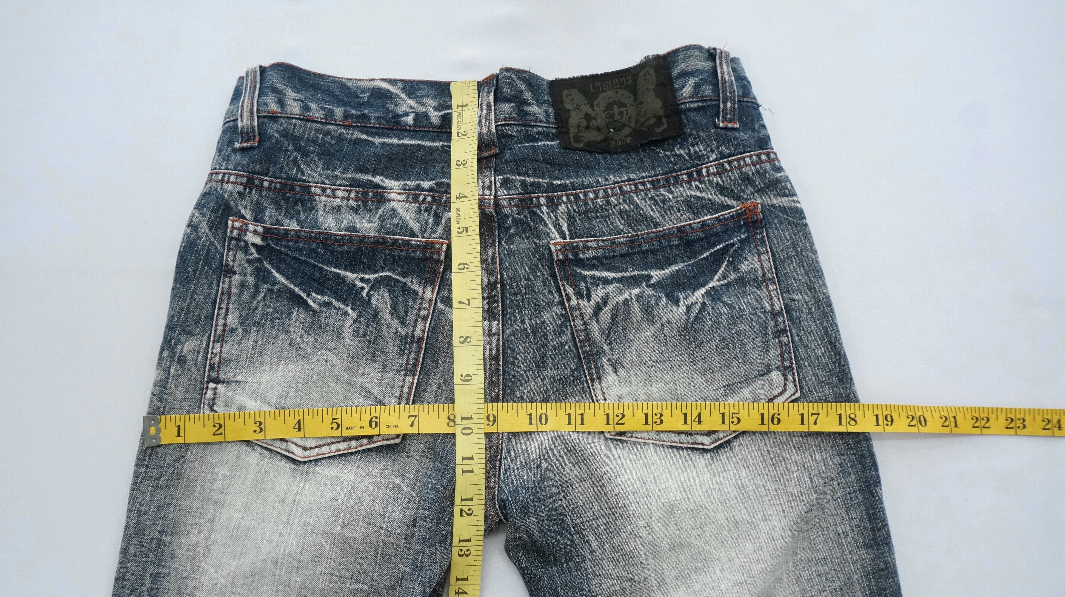 LOWBOX Dope 🔥 LOWBOX Slimfit Punk Distressed Ripped Patch Jeans Size US 30 / EU 46 - 13 Thumbnail