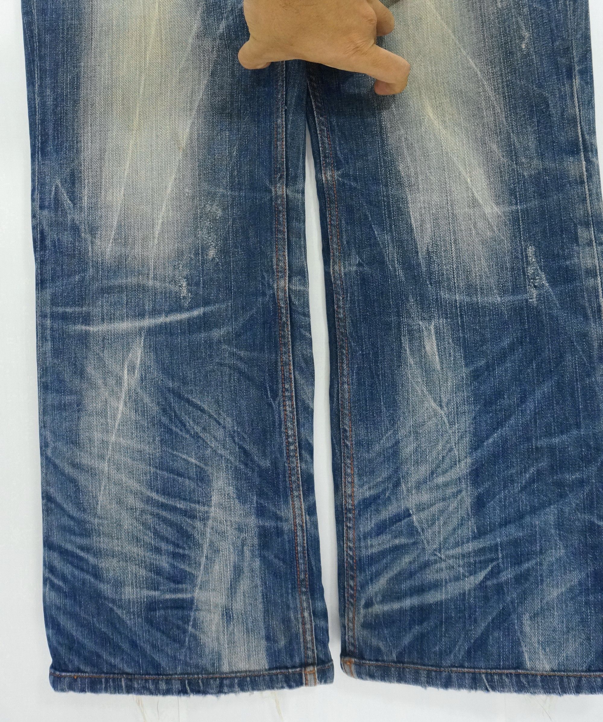 Japanese Brand Dope 🔥 LOLITA Clawmark Vintage Distressed Jeans Waist 34 Size US 34 / EU 50 - 7 Thumbnail