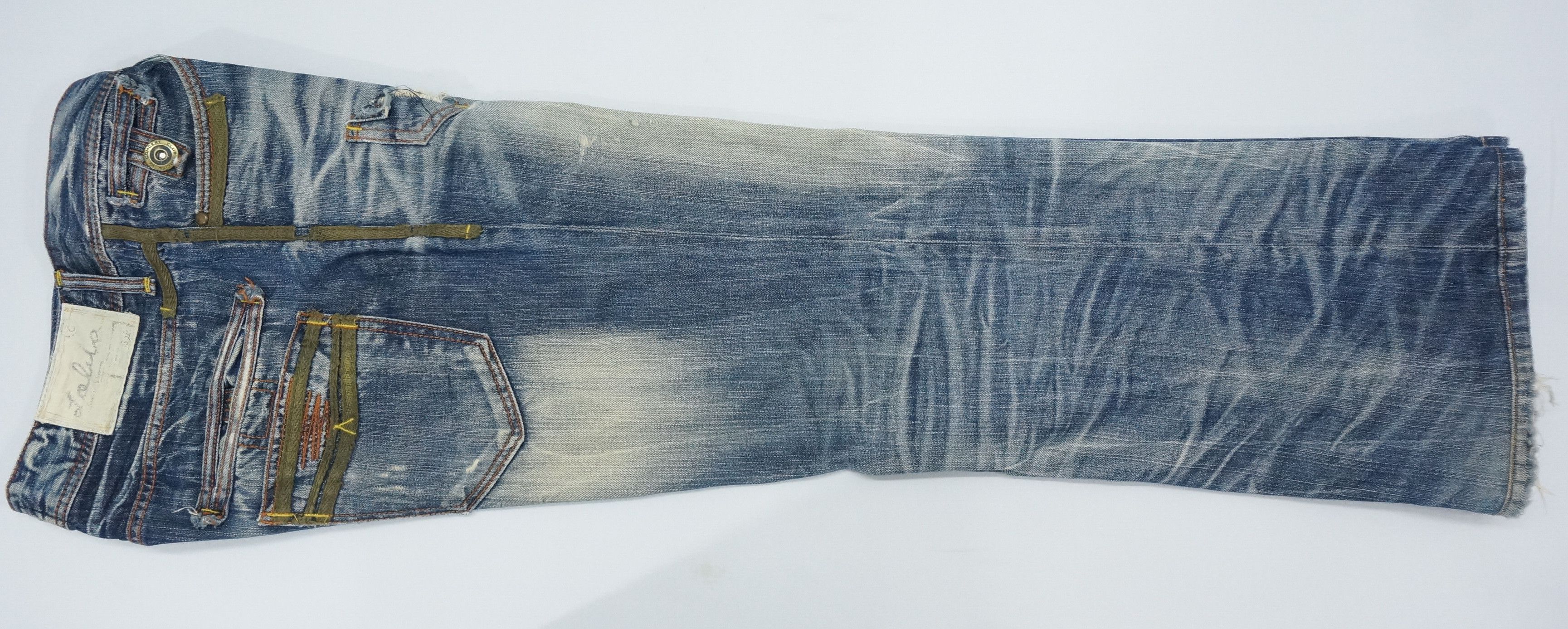 Japanese Brand Dope 🔥 LOLITA Clawmark Vintage Distressed Jeans Waist 34 Size US 34 / EU 50 - 11 Thumbnail