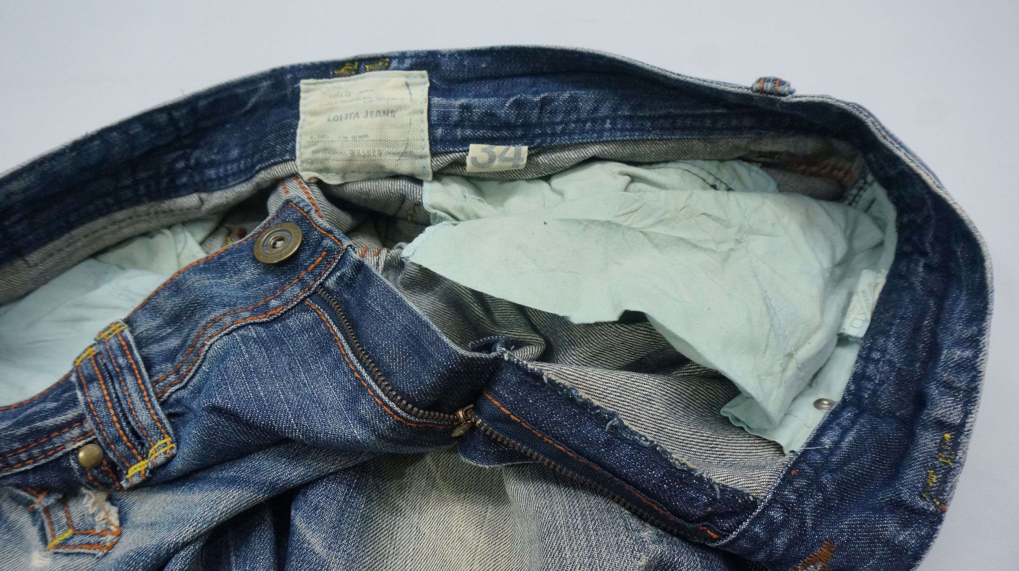Japanese Brand Dope 🔥 LOLITA Clawmark Vintage Distressed Jeans Waist 34 Size US 34 / EU 50 - 17 Thumbnail