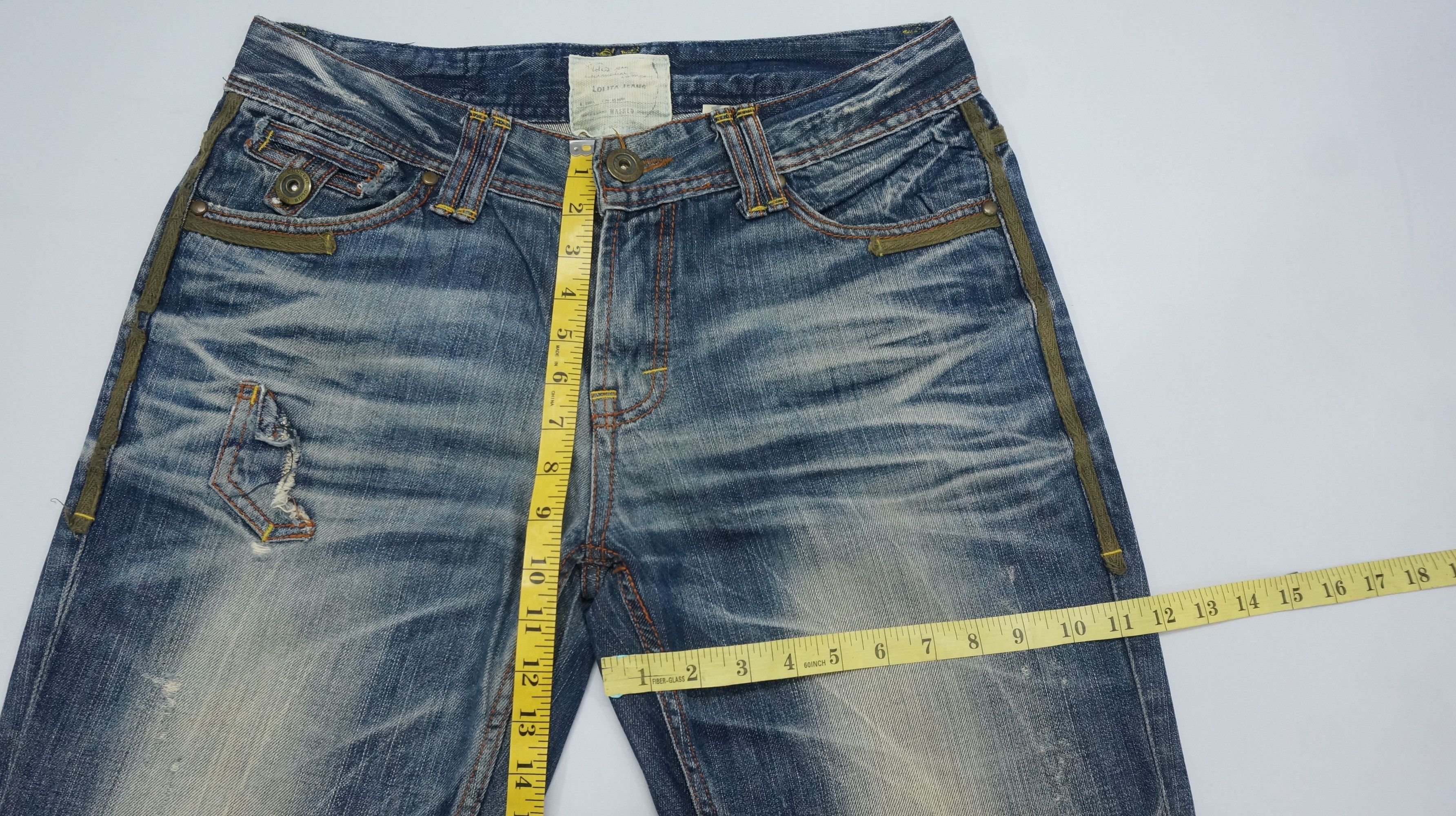 Japanese Brand Dope 🔥 LOLITA Clawmark Vintage Distressed Jeans Waist 34 Size US 34 / EU 50 - 13 Thumbnail