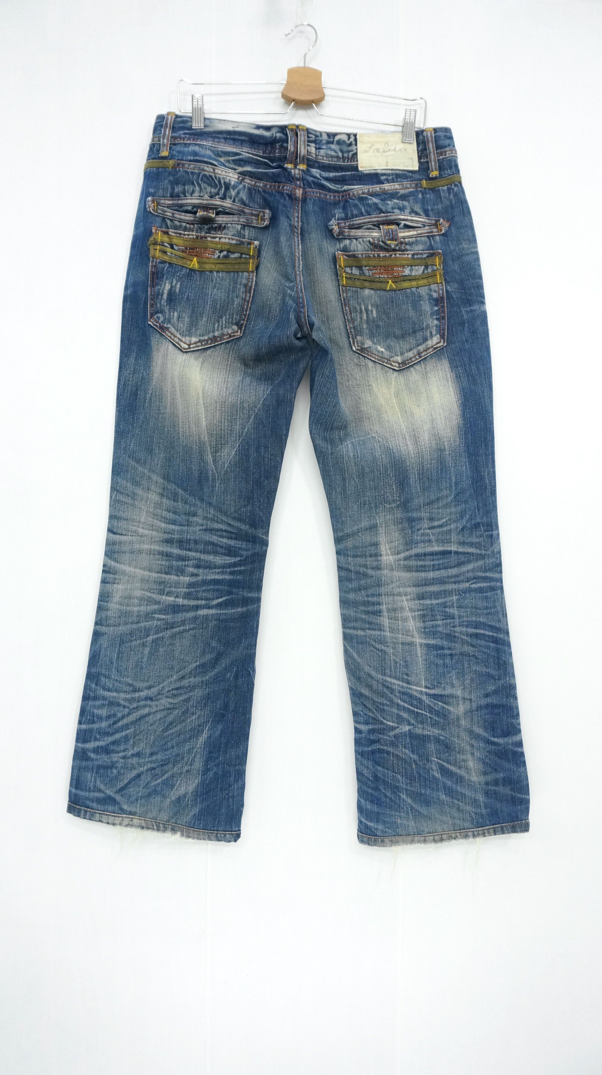 Japanese Brand Dope 🔥 LOLITA Clawmark Vintage Distressed Jeans Waist 34 Size US 34 / EU 50 - 1 Thumbnail