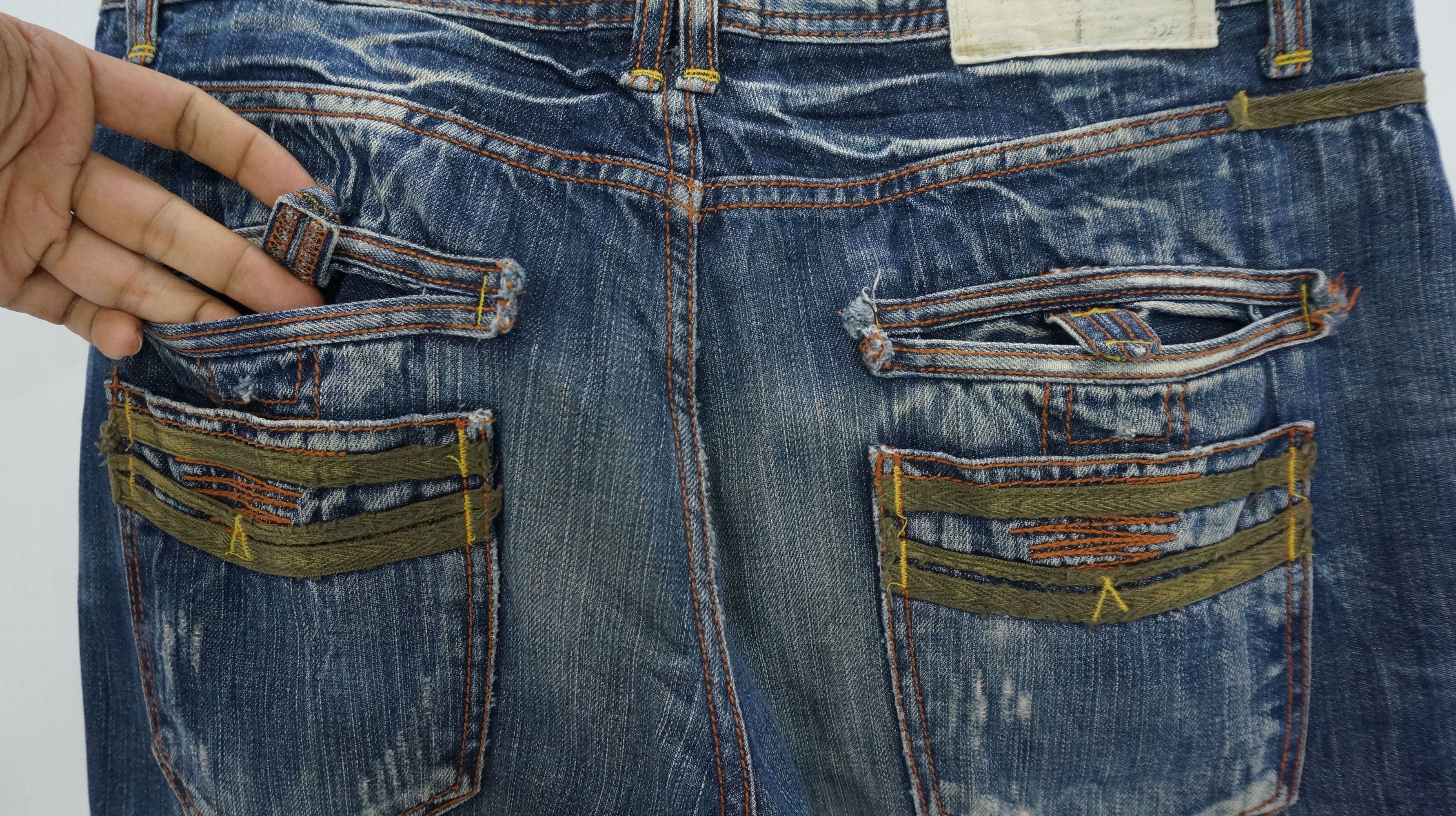 Japanese Brand Dope 🔥 LOLITA Clawmark Vintage Distressed Jeans Waist 34 Size US 34 / EU 50 - 9 Thumbnail