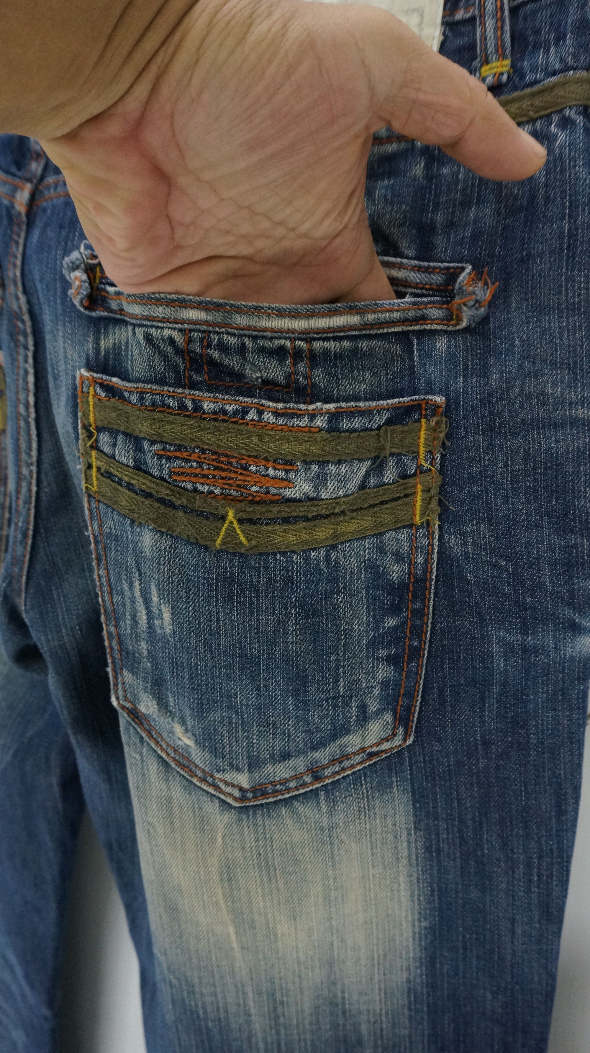Japanese Brand Dope 🔥 LOLITA Clawmark Vintage Distressed Jeans Waist 34 Size US 34 / EU 50 - 10 Thumbnail