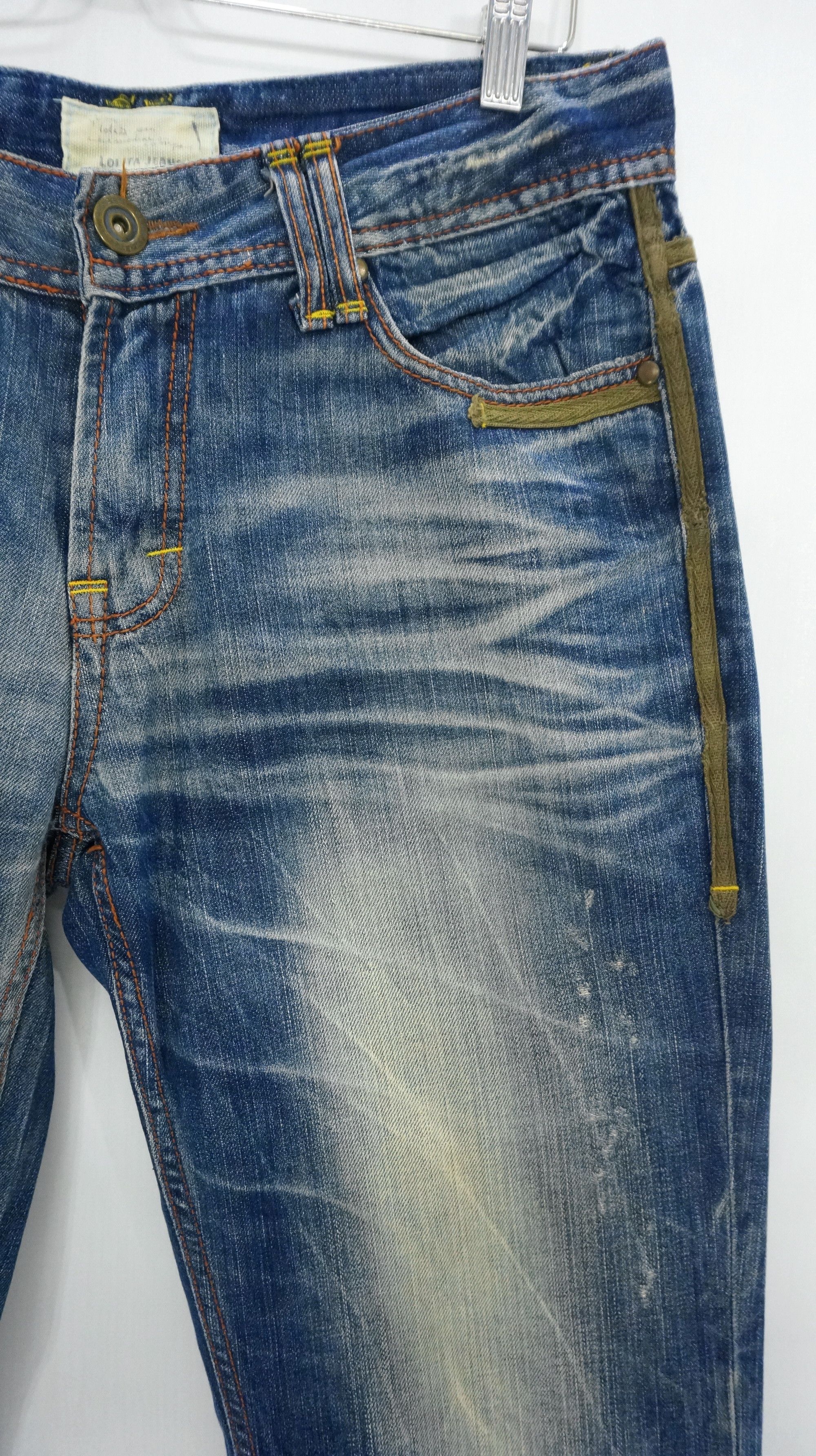 Japanese Brand Dope 🔥 LOLITA Clawmark Vintage Distressed Jeans Waist 34 Size US 34 / EU 50 - 6 Thumbnail