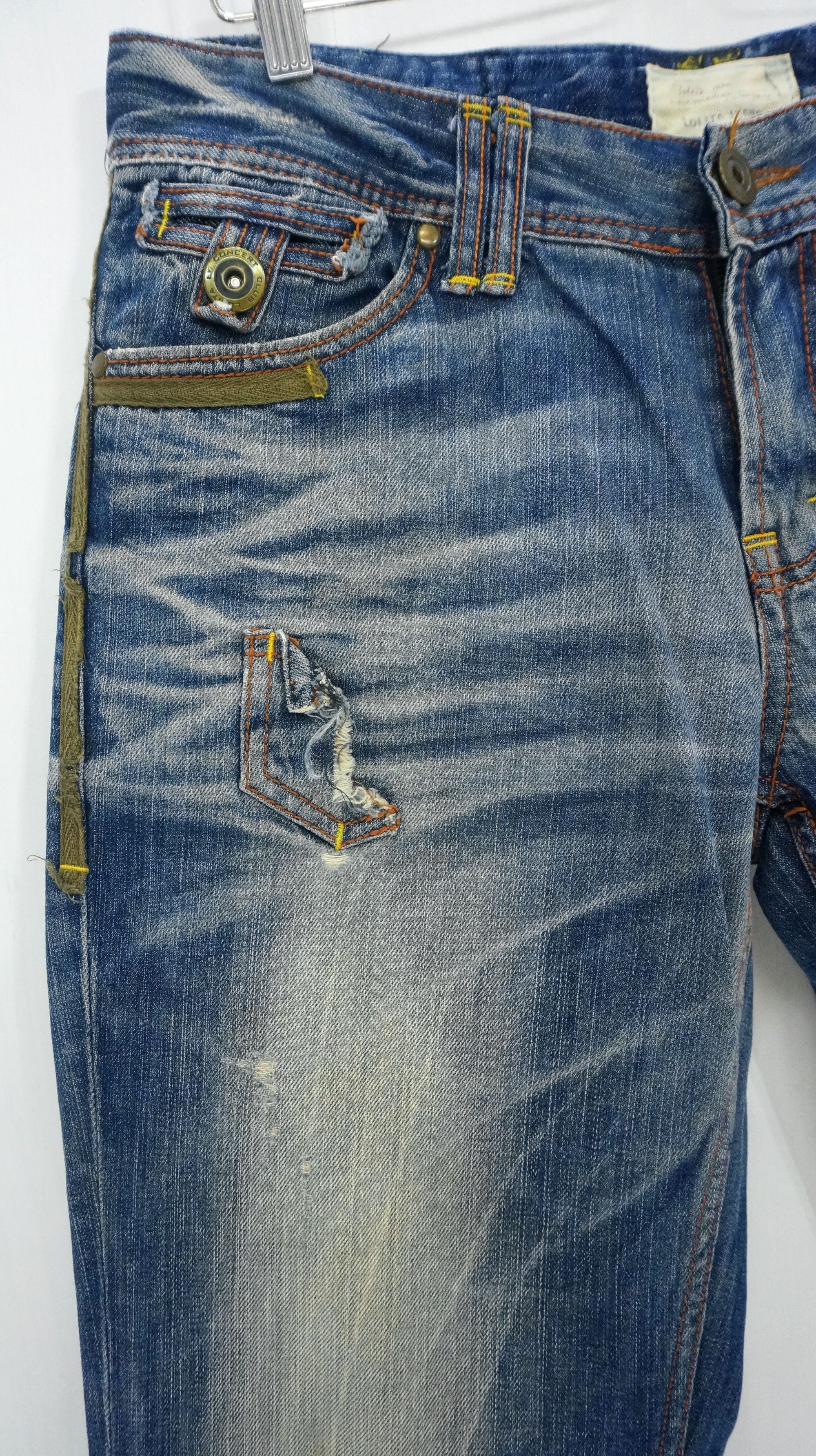 Japanese Brand Dope 🔥 LOLITA Clawmark Vintage Distressed Jeans Waist 34 Size US 34 / EU 50 - 5 Thumbnail