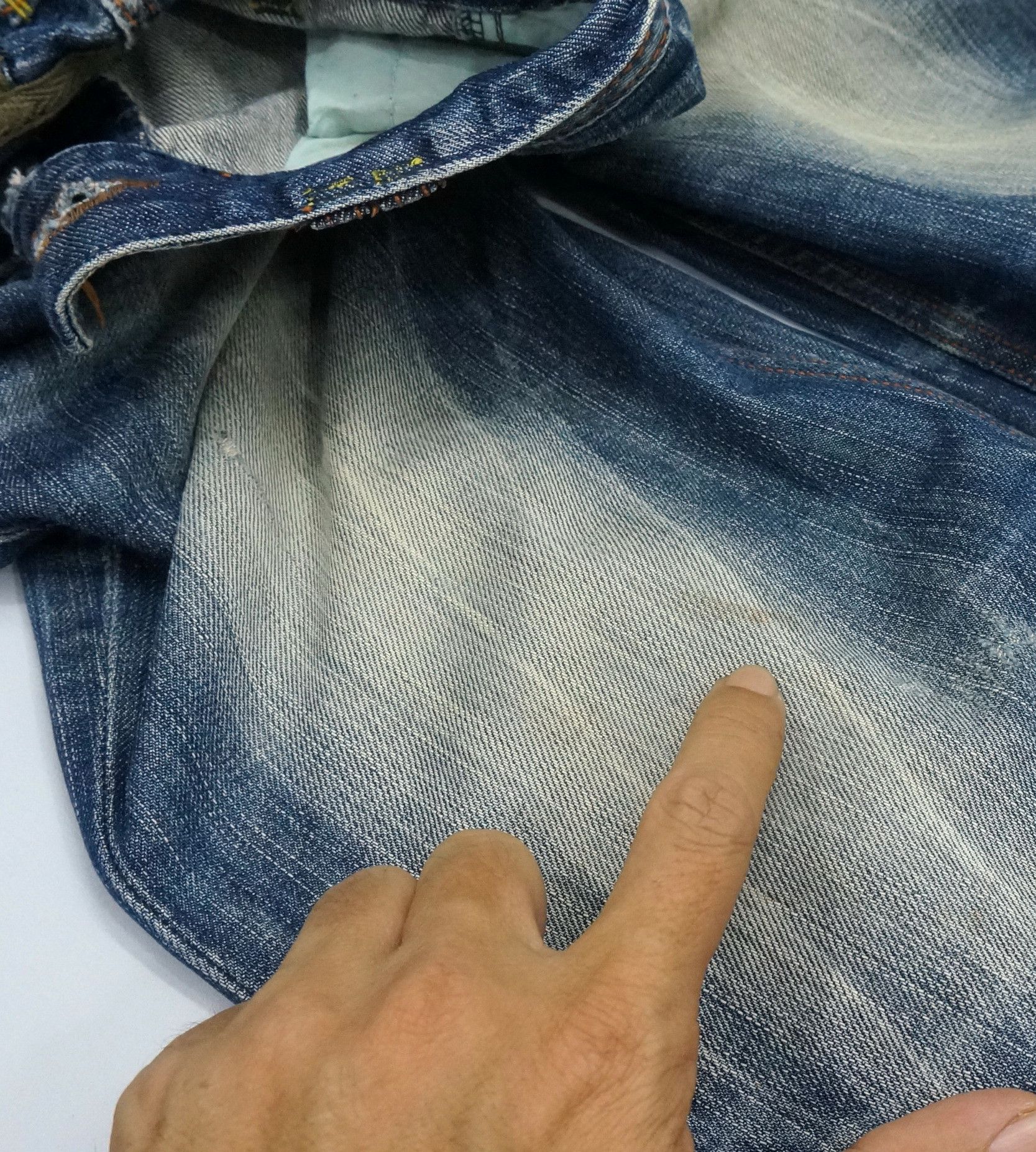 Japanese Brand Dope 🔥 LOLITA Clawmark Vintage Distressed Jeans Waist 34 Size US 34 / EU 50 - 20 Thumbnail
