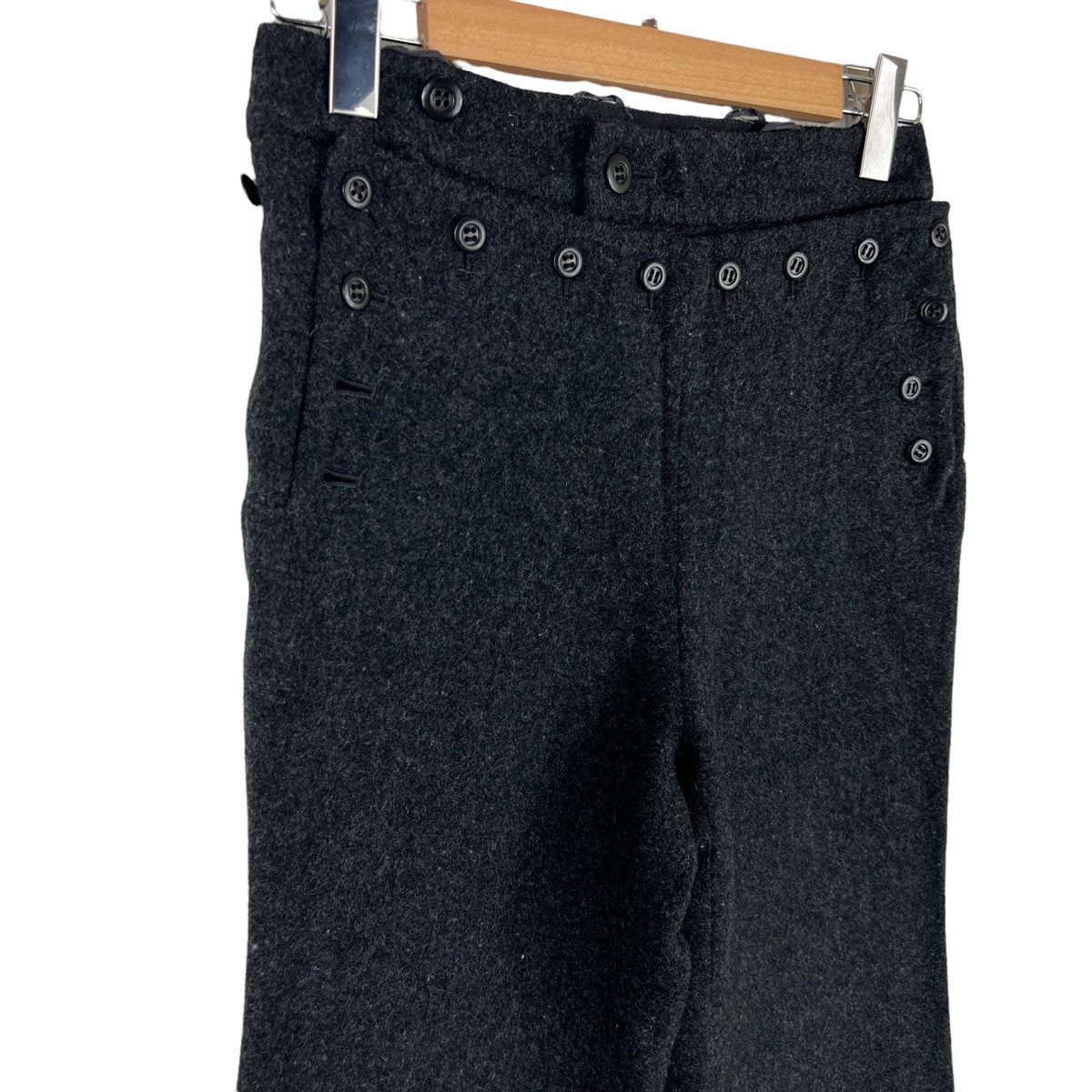 Issey Miyake Tsumori Chisato Wool Sailor Button Wide Leg Pants Size 29" - 4 Thumbnail