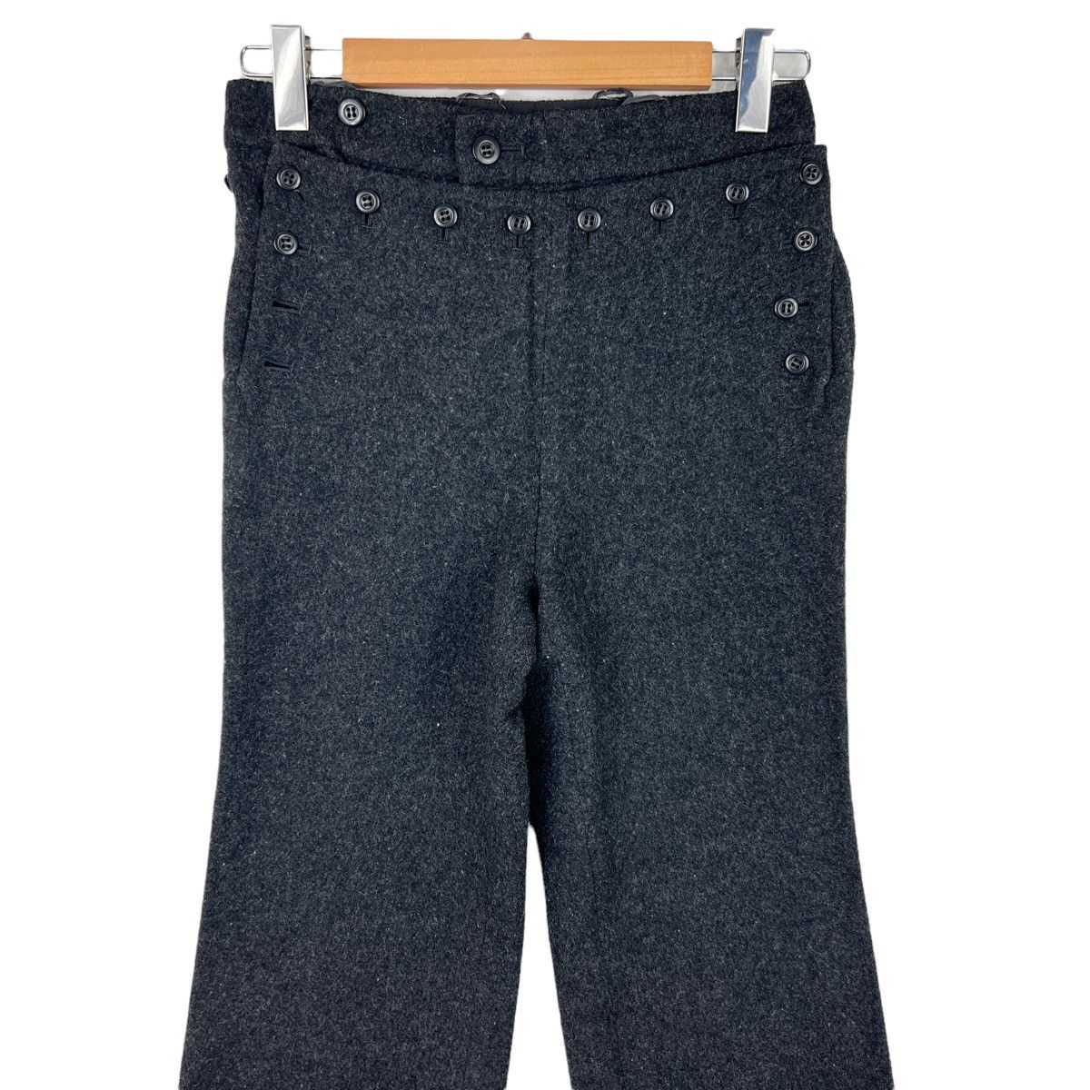 Issey Miyake Tsumori Chisato Wool Sailor Button Wide Leg Pants Size 29" - 2 Thumbnail