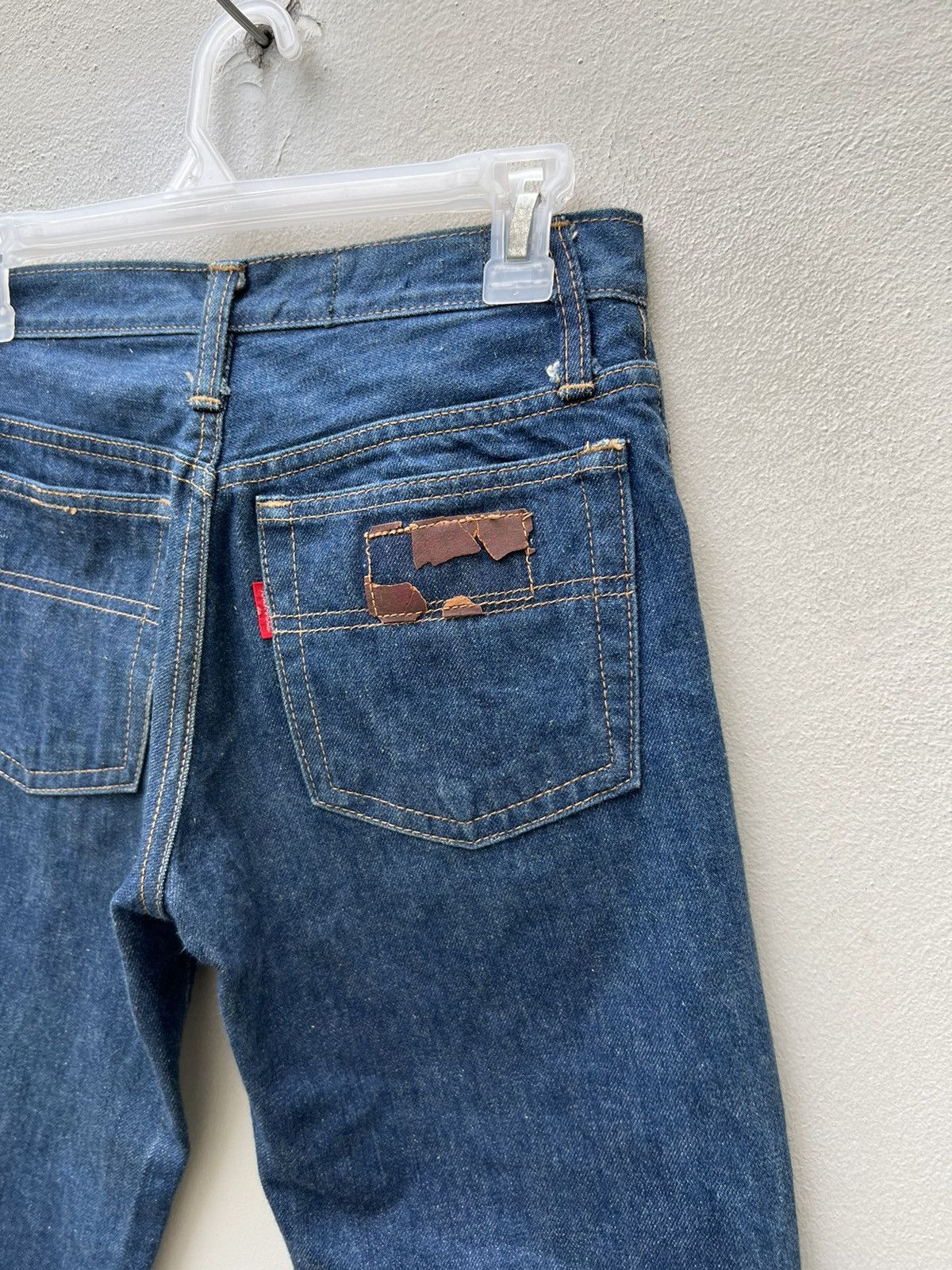 Johnbull Vintage 70s Johnbull Japan Blue Denim Super Flare Jeans Size US 27 - 18 Thumbnail